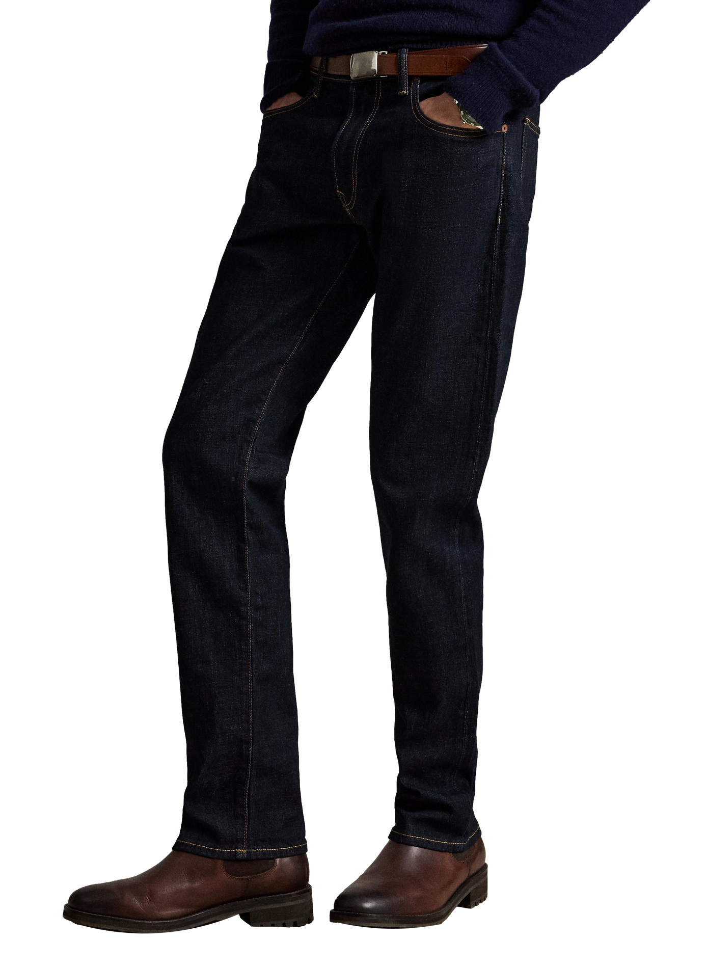 Straight-leg cotton-blend jeans POLO RALPH LAUREN Blue