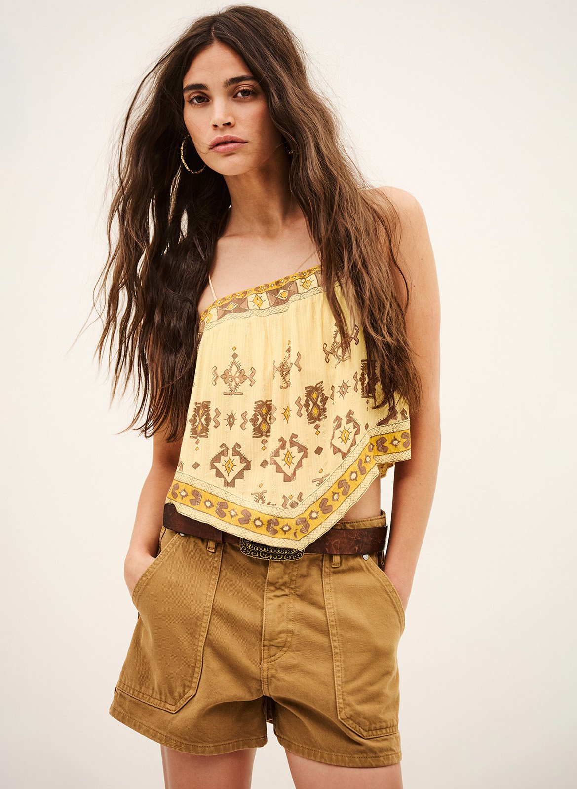 Top met print Zelie BA&SH Geel