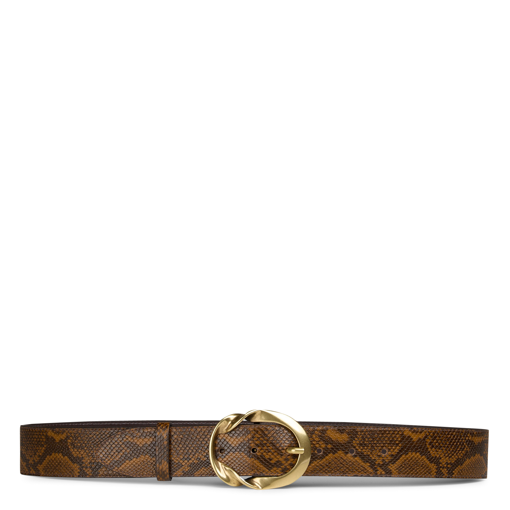 Ceinture en cuir valentin MAISON 123 Beige