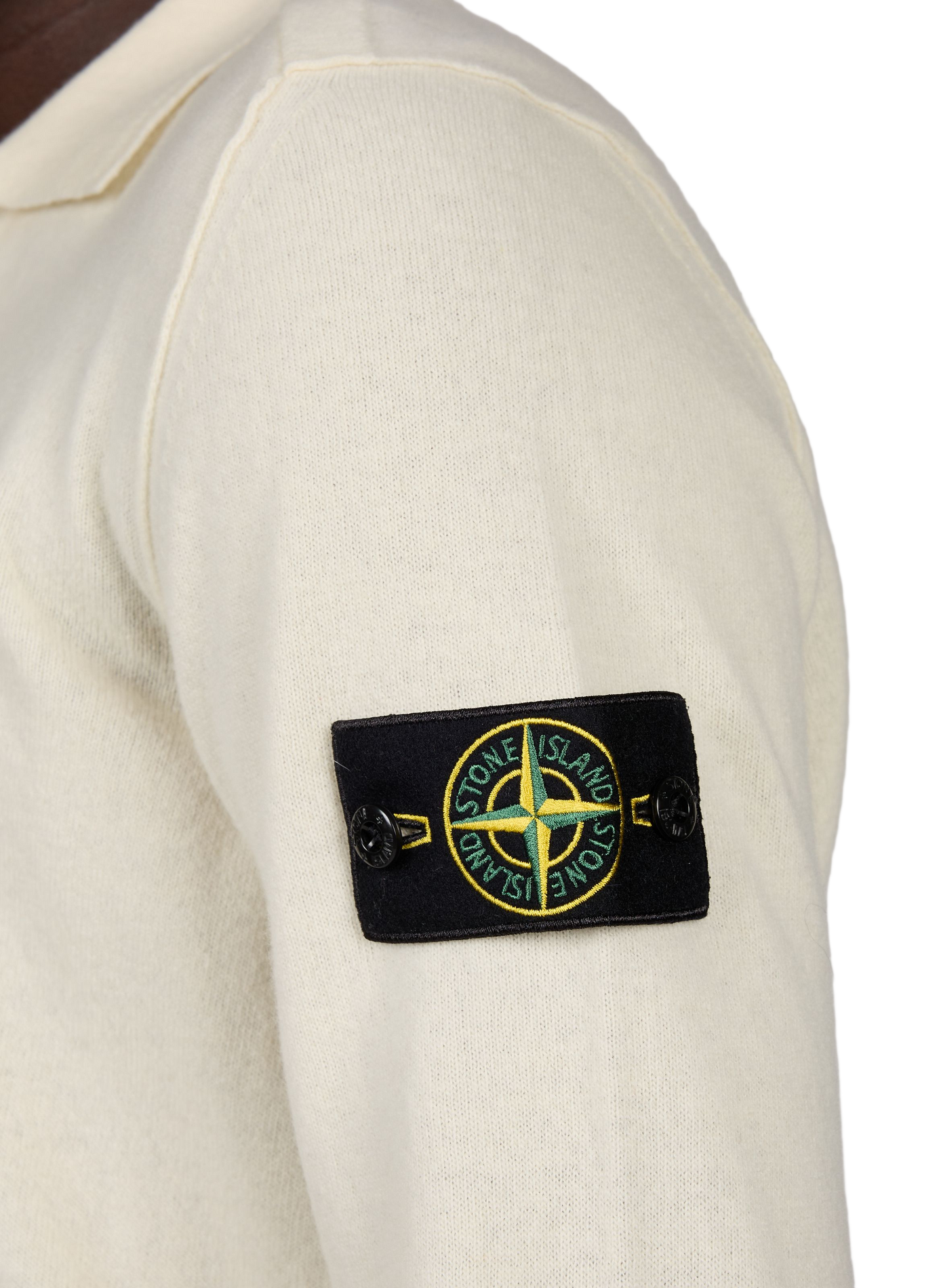 Polo droit en laine vierge STONE ISLAND Beige