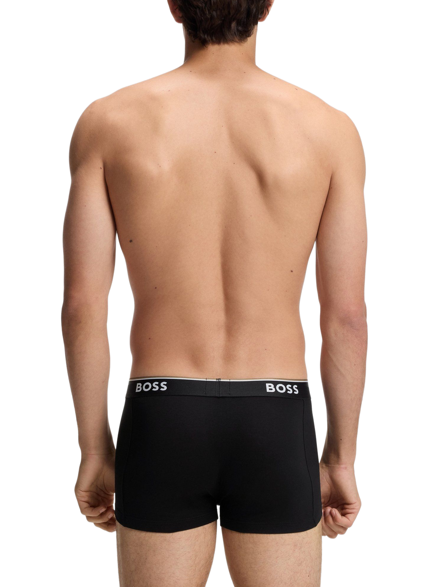 Lot de 3 boxers en coton mélangé HUGO BOSS Noir
