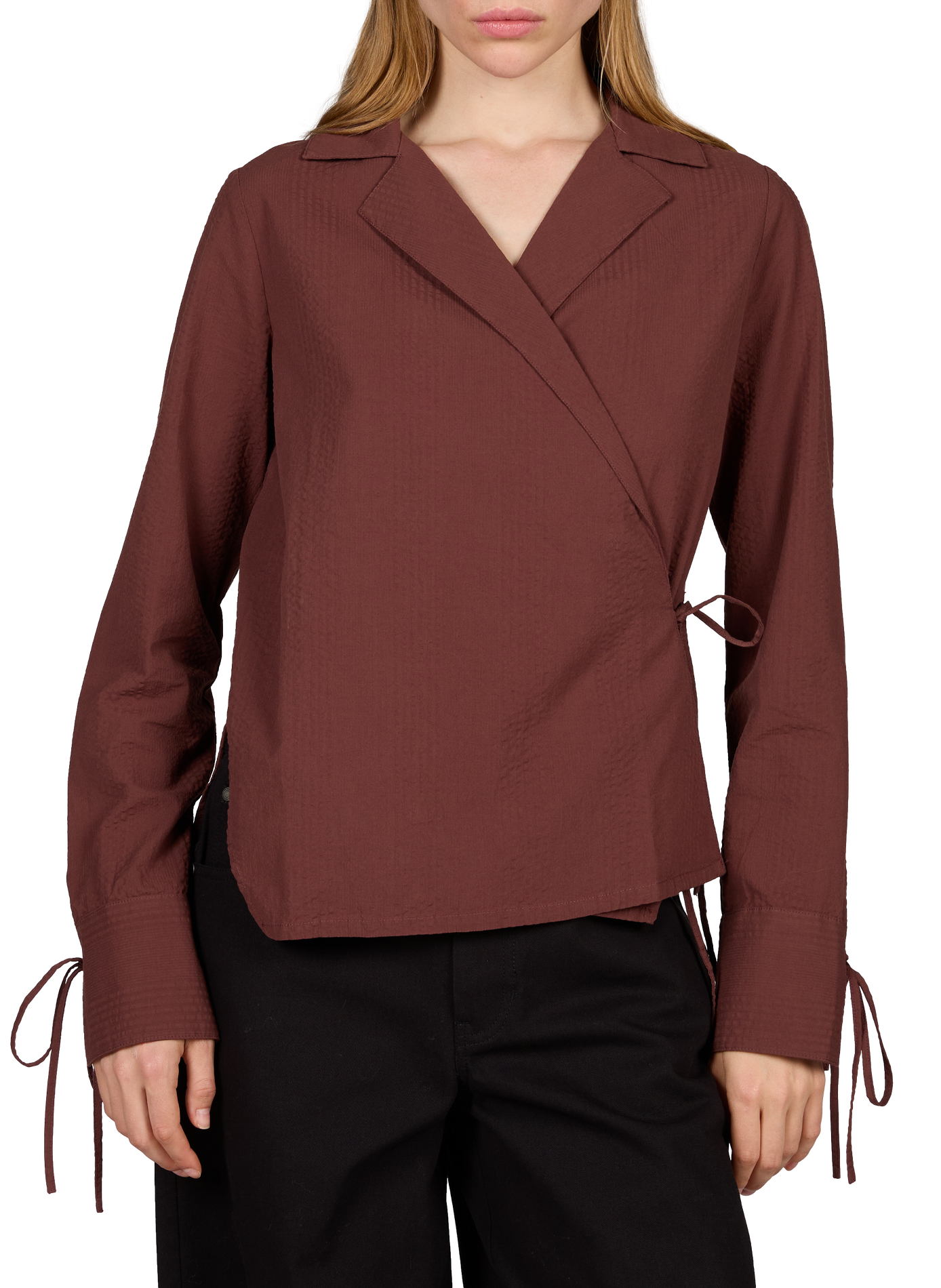 Oversized cotton top THINKING MU Red