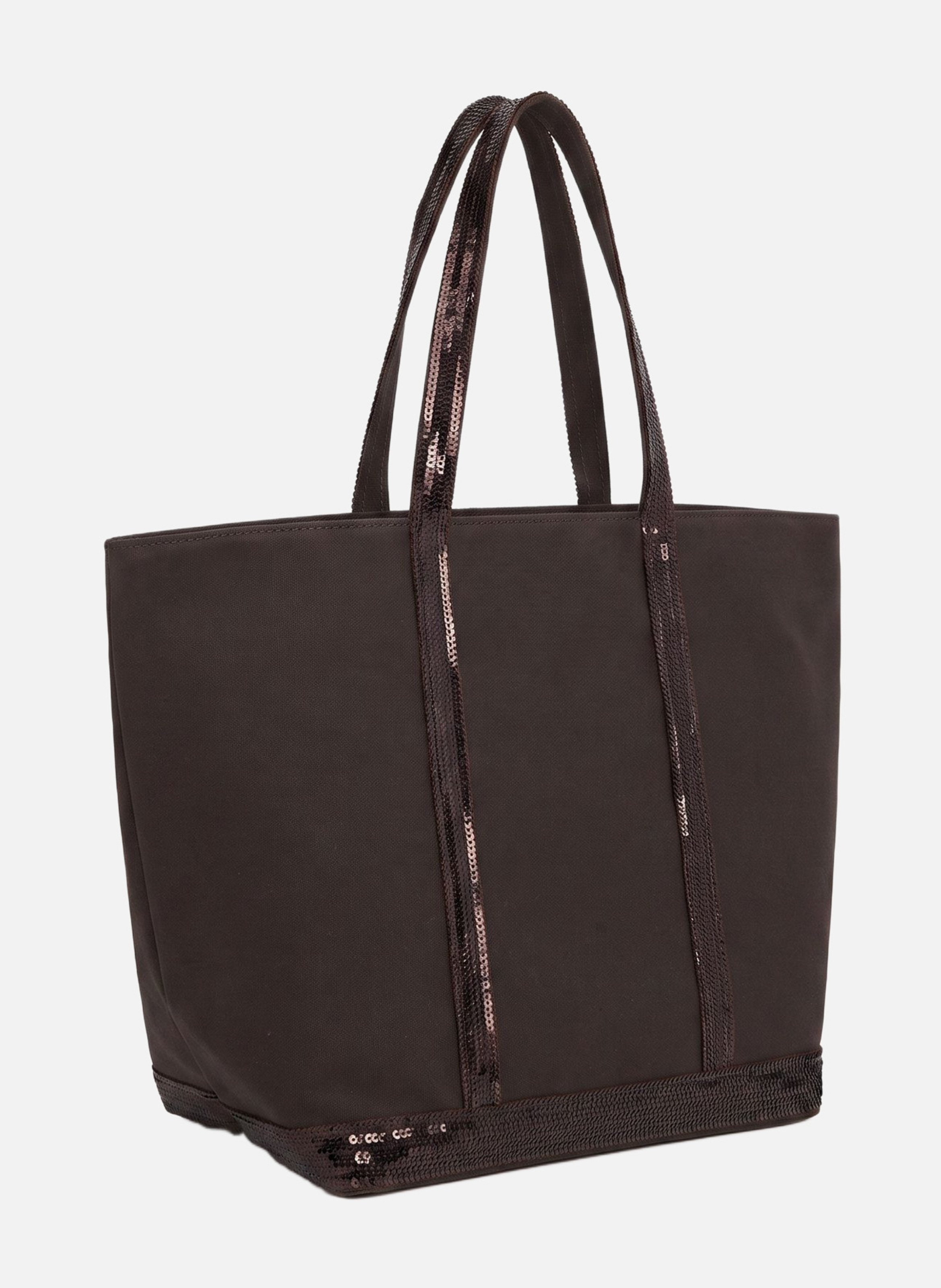 Cabas l en toile VANESSA BRUNO Marron