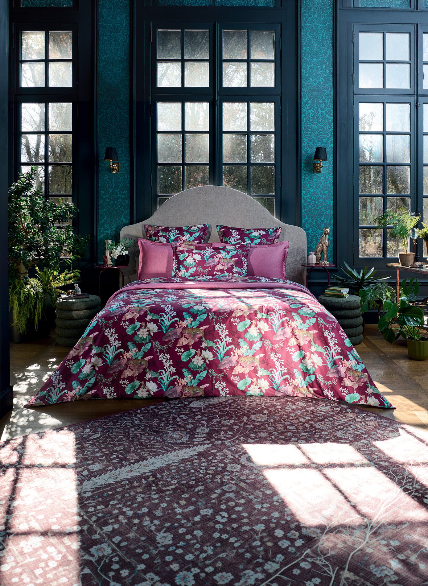 Housse de couette patio ANNE DE SOLENE Violet