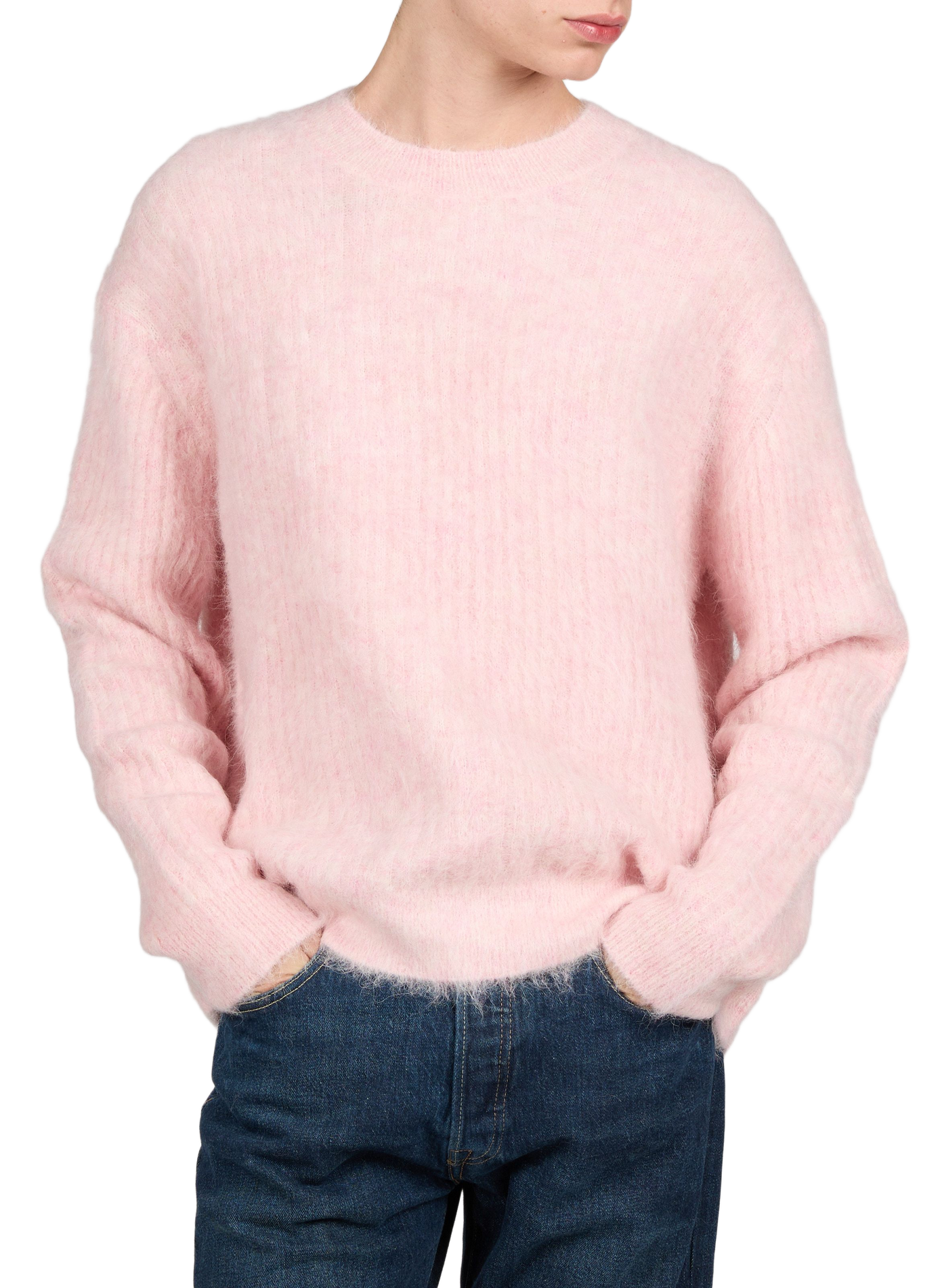 Oversized wool-blend jumper MAISON KITSUNÉ Pink