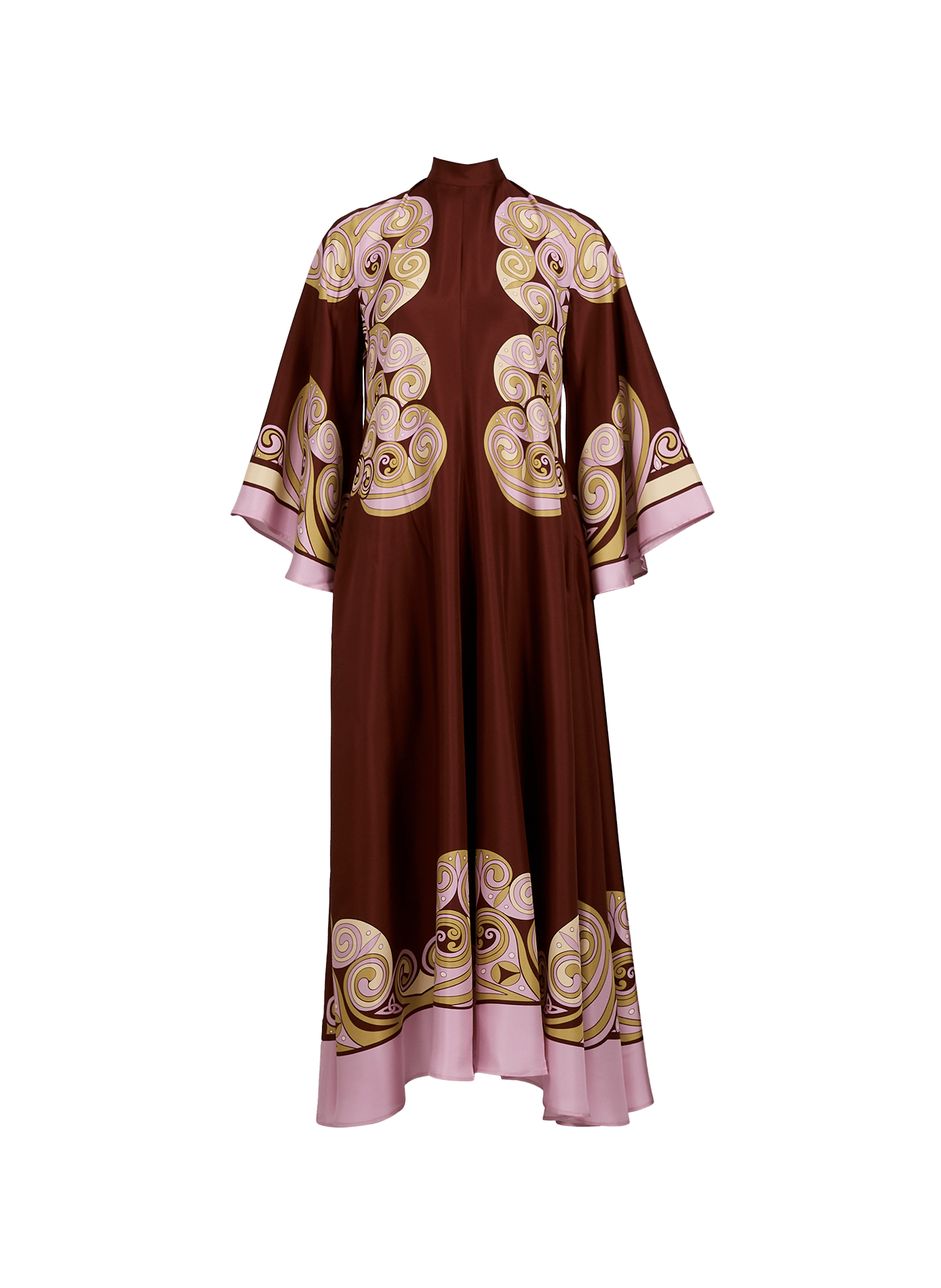 Magnifico printed silk maxi dress LA DOUBLEJ Red
