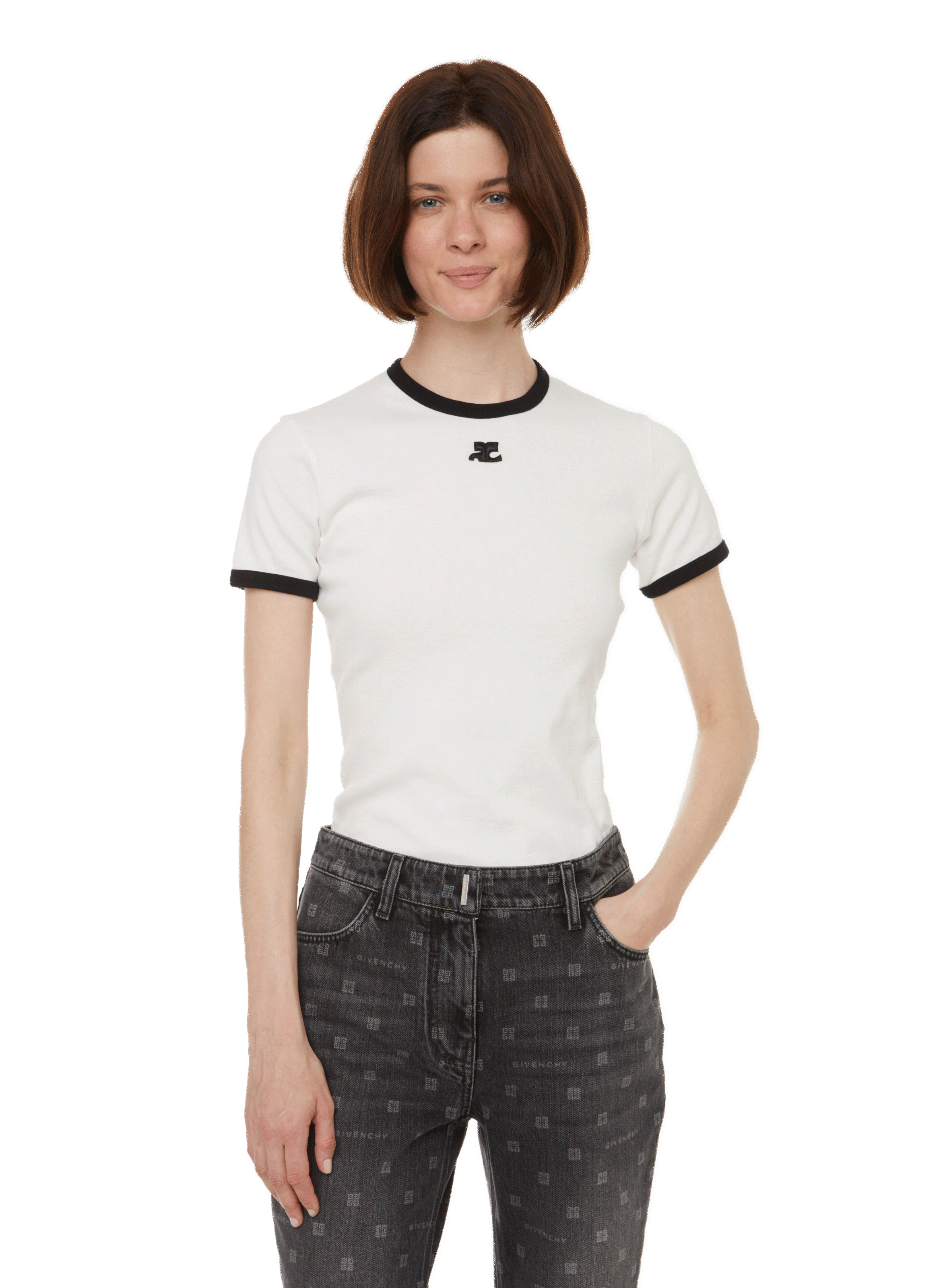 T-Shirt COURRÈGES Woman color Grey