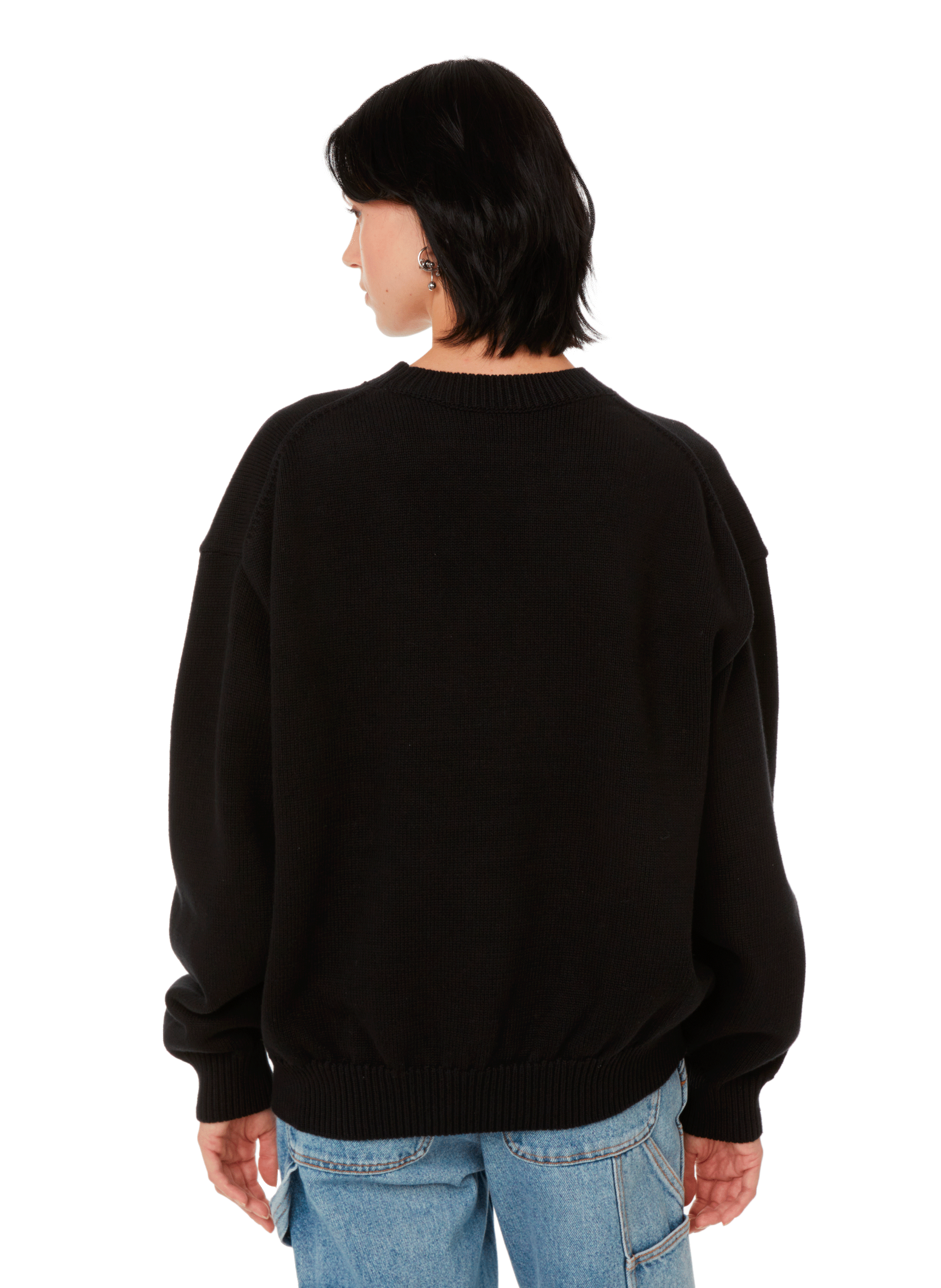 Pull à logo  ALEXANDER WANG Noir