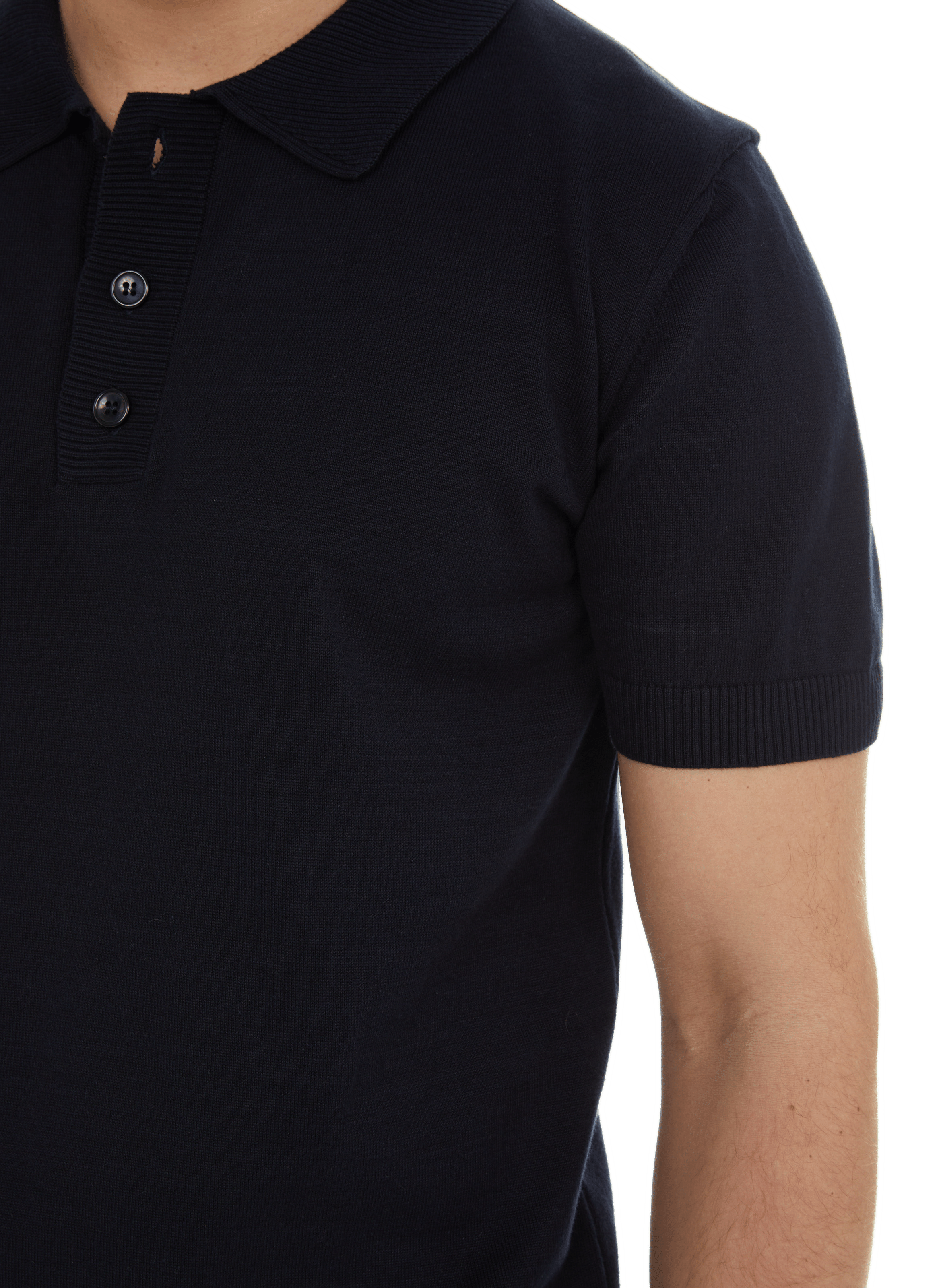 Cotton polo shirt  AU PRINTEMPS PARIS Blue