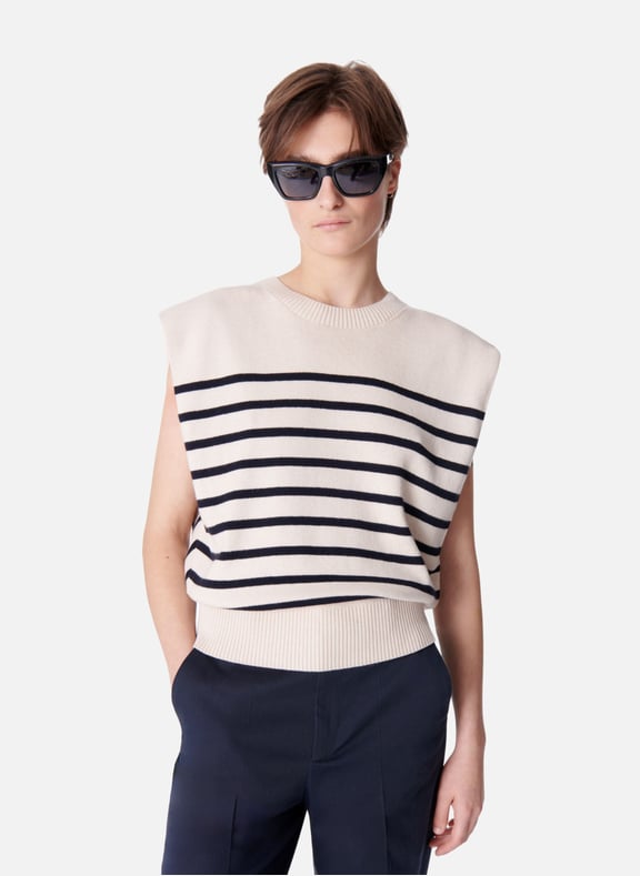 Pull sans manches cassandra Bleu by VANESSA BRUNO VANESSA BRUNO Pull sans manches cassandra Bleu