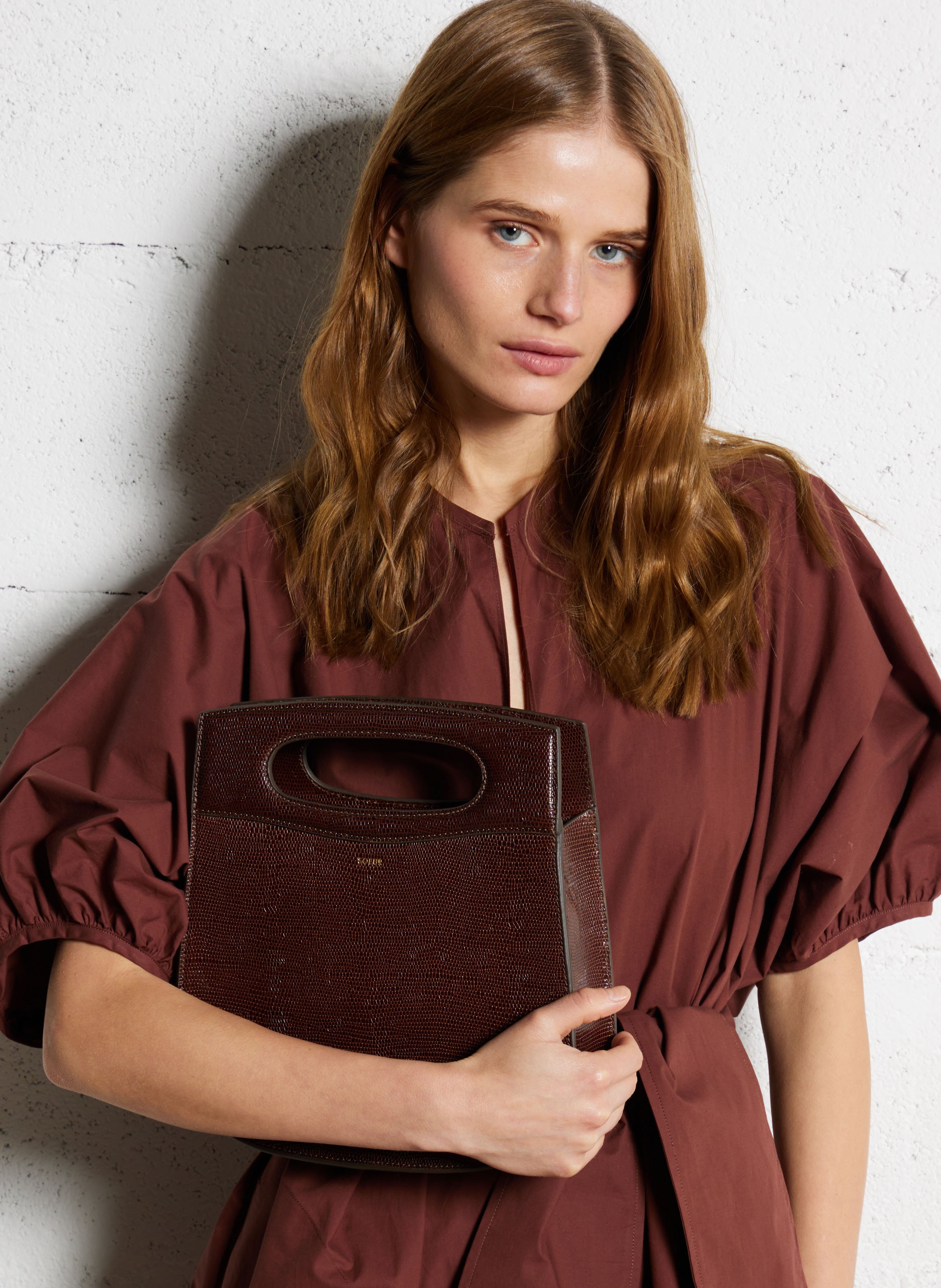 Sac bandoulière en cuir cheri SOEUR Marron