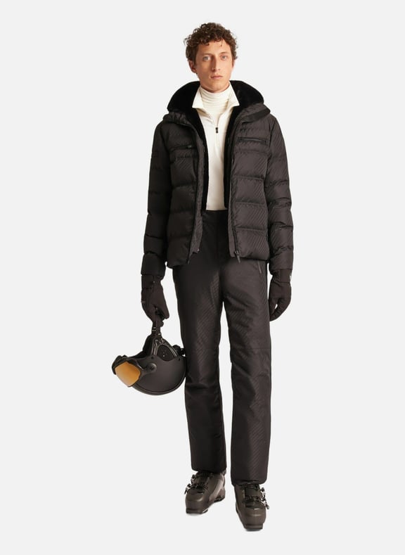 Veste de ski berlioz carbone col capuche coupe ample Noir by FUSALP FUSALP Veste de ski berlioz carbone col capuche coupe ample Noir