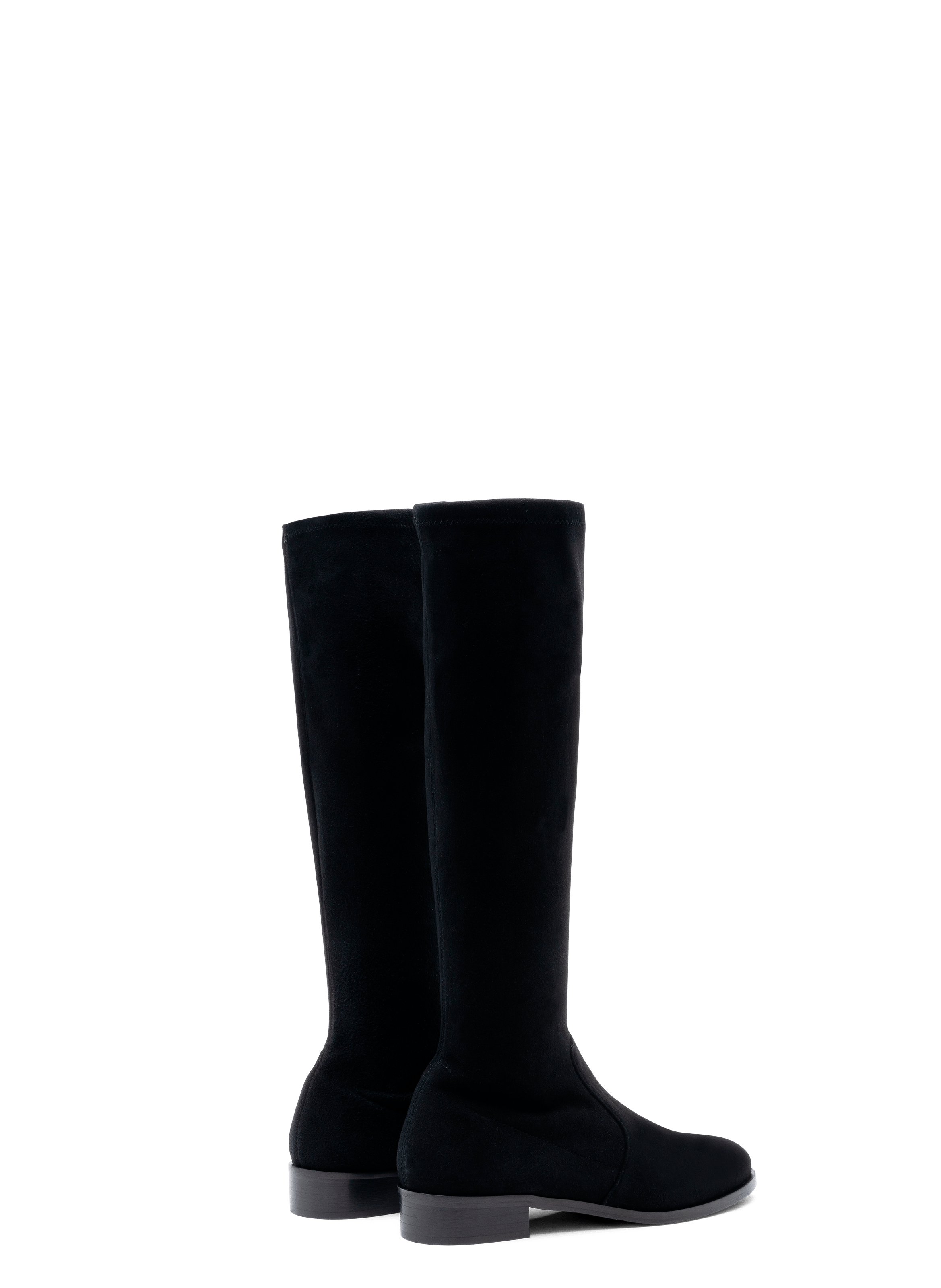 Bottes rivas en velours stretch PARALLELE Noir