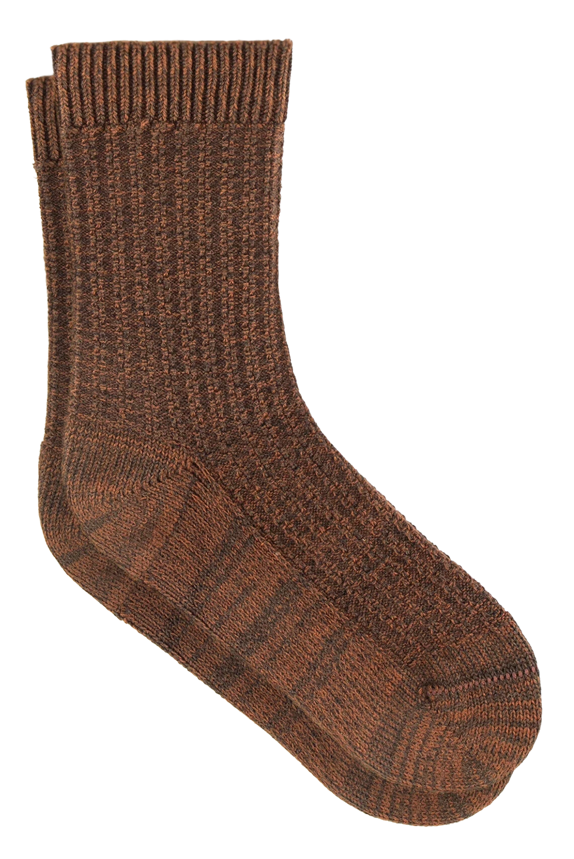 Chaussettes mi-hautes unies en coton mélangé atwell SESSUN Marron