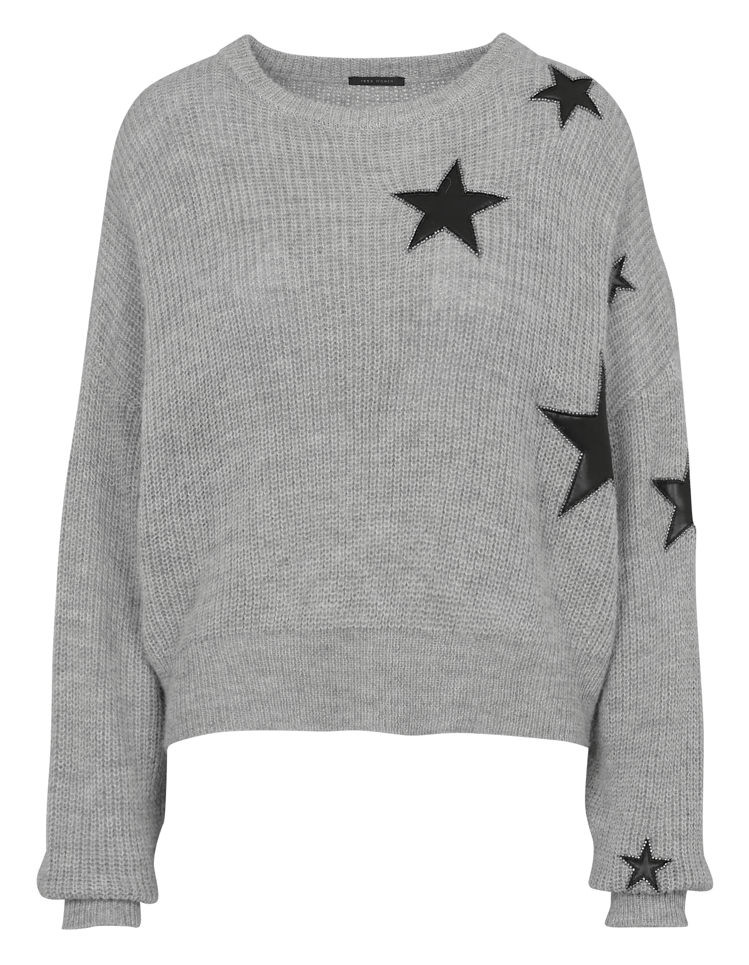 Pull droit en alpaga mélangé IKKS Gris