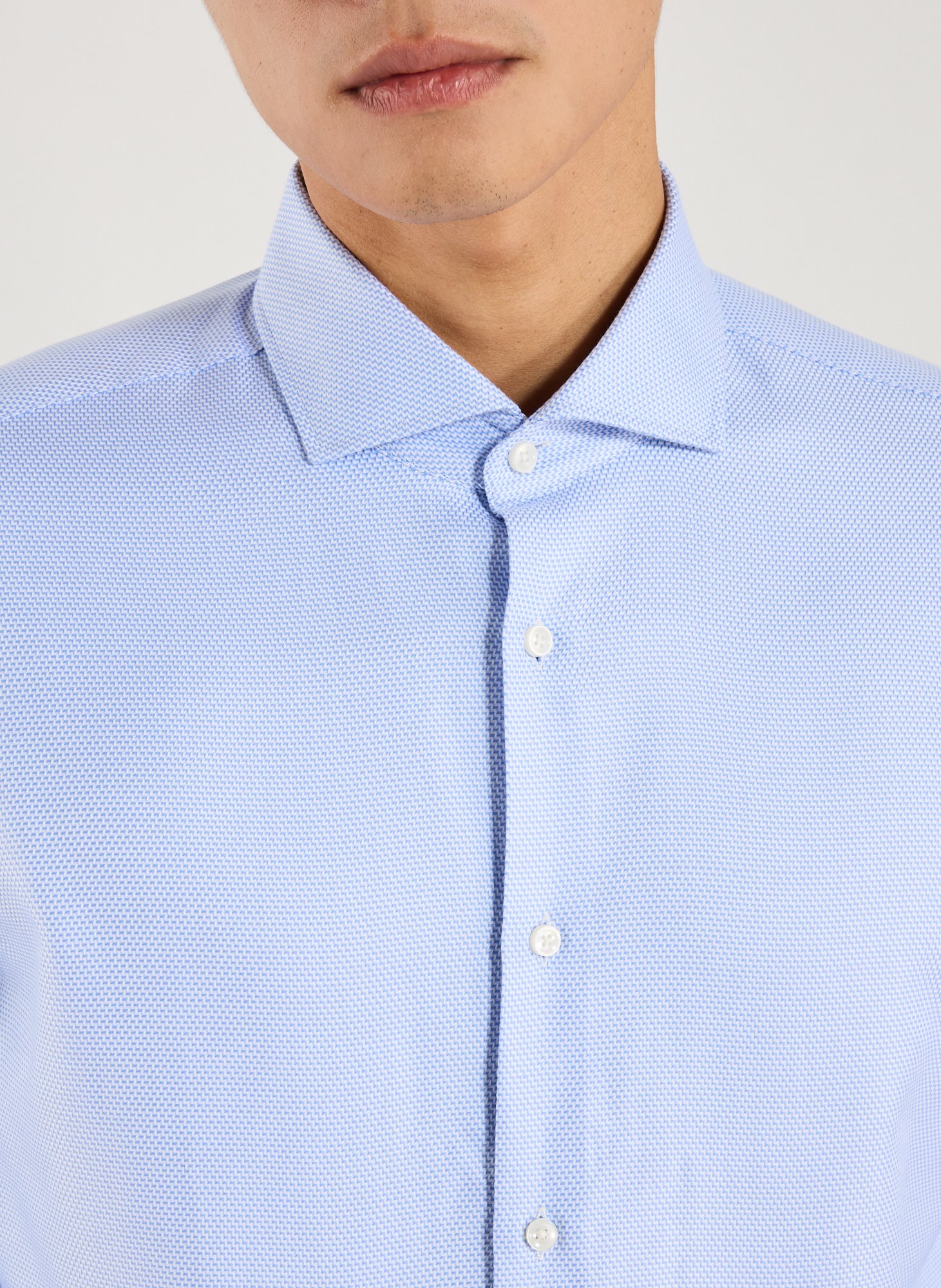 Chemise à motif en coton BOSS Multicolore