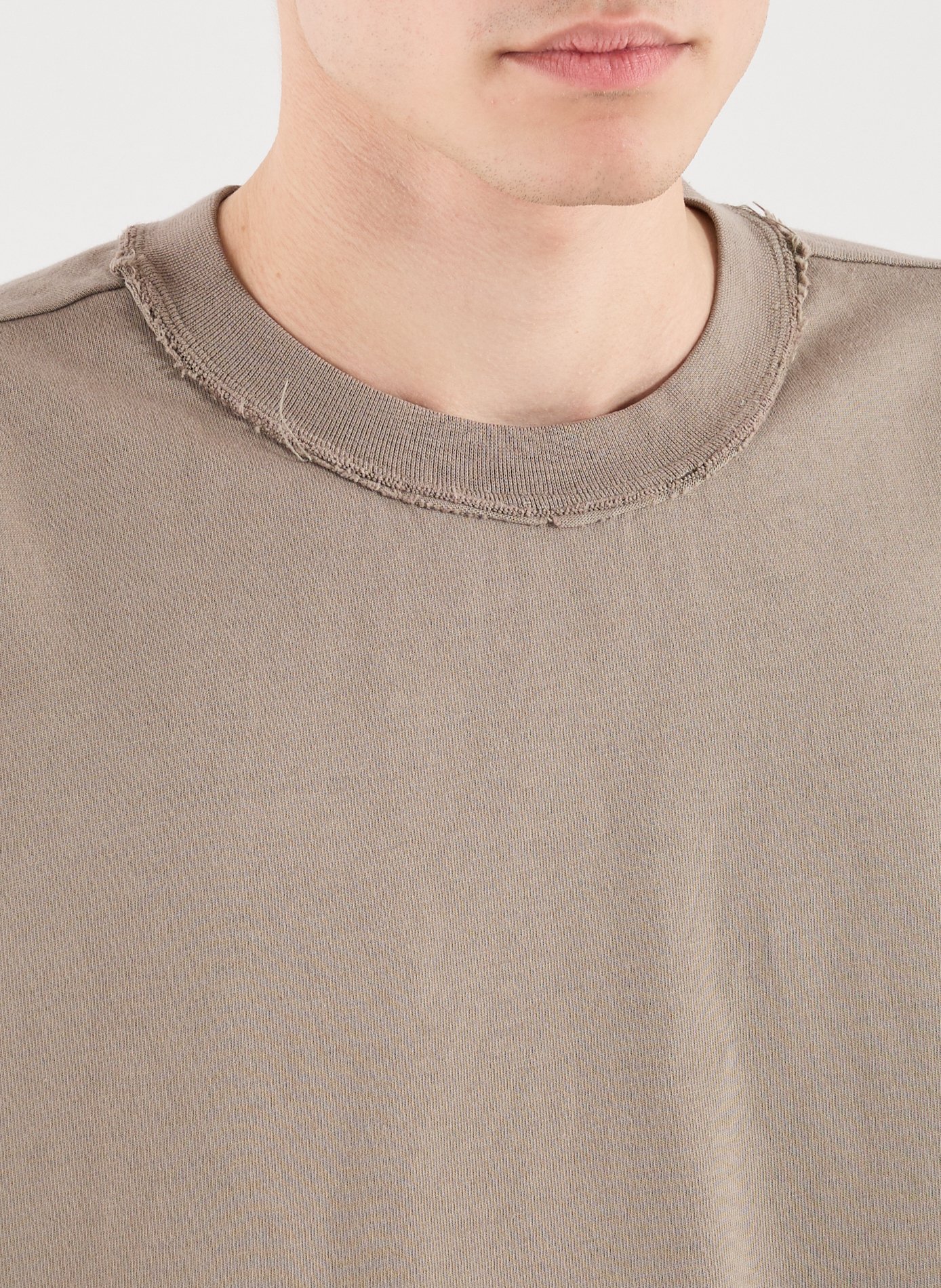 Cotton round-neck T-shirt CAMIEL FORTGENS Brown