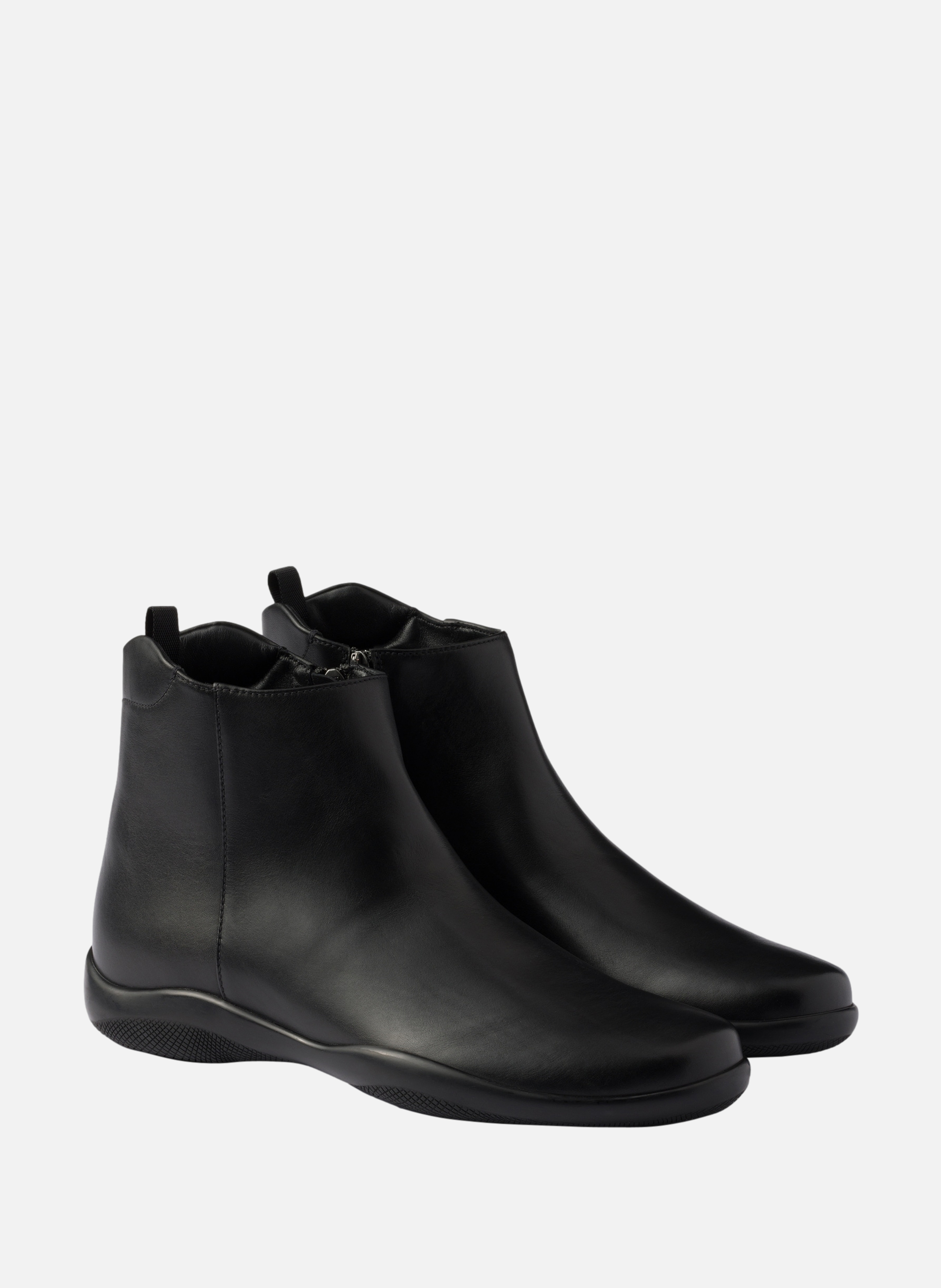 Bottines toblach en cuir PRADA Noir