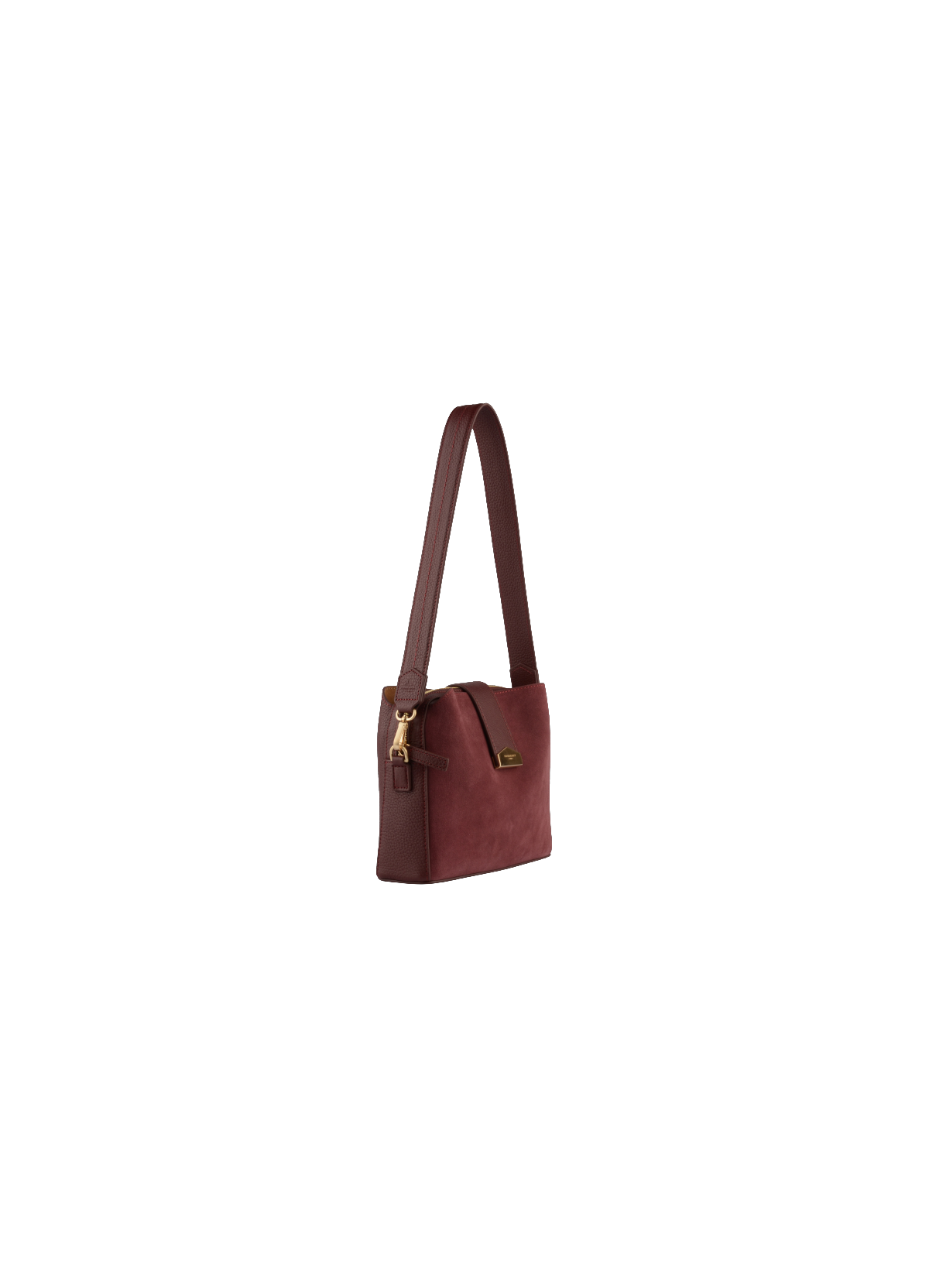 Cavalcade Daim | Sac trotteur PM en cuir de vachette POURCHET Rouge