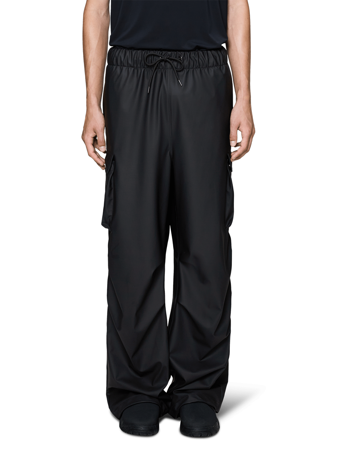 Pantalon cargo imperméable RAINS Noir