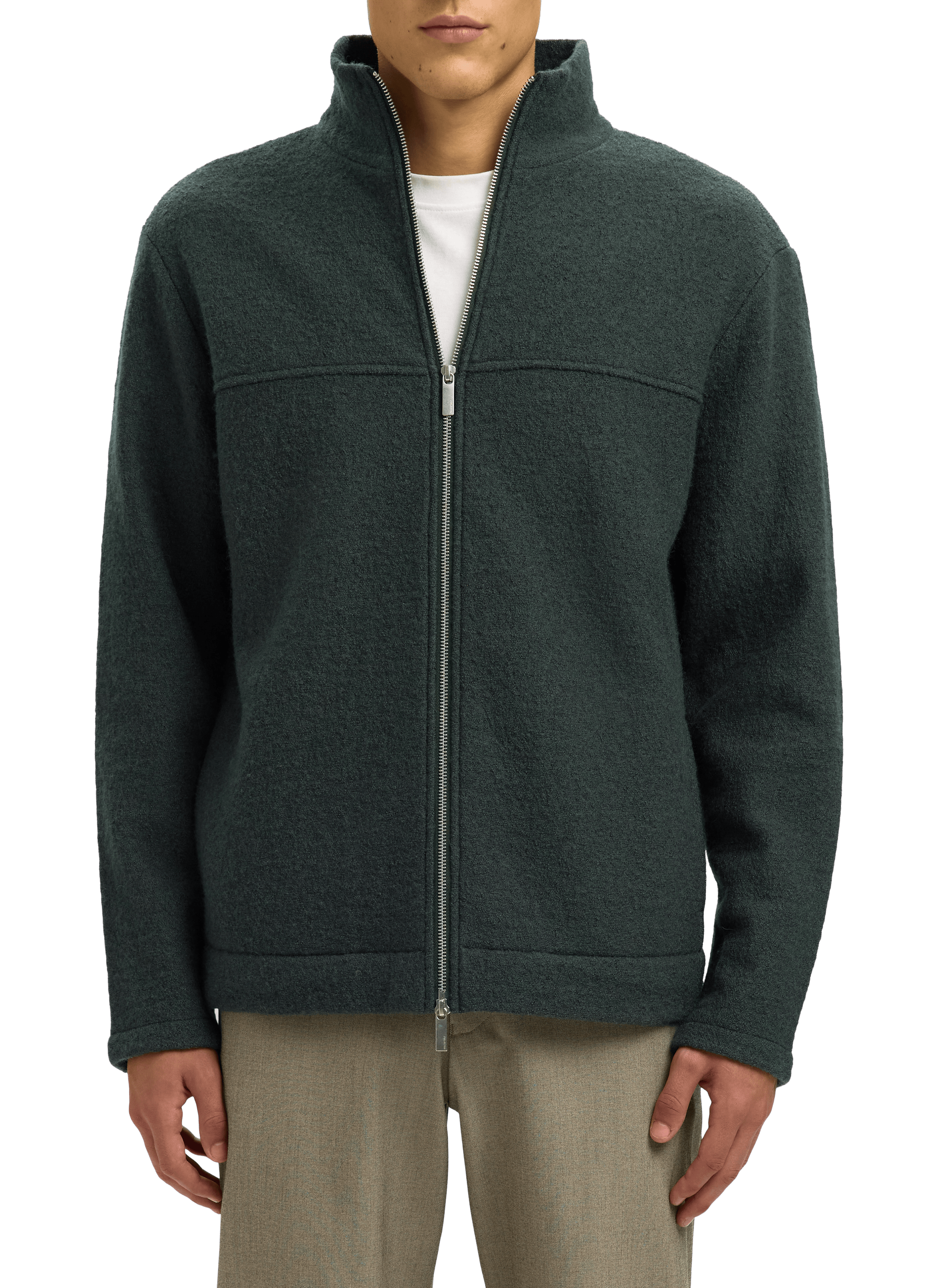 Double-breasted blazer SELECTED Green