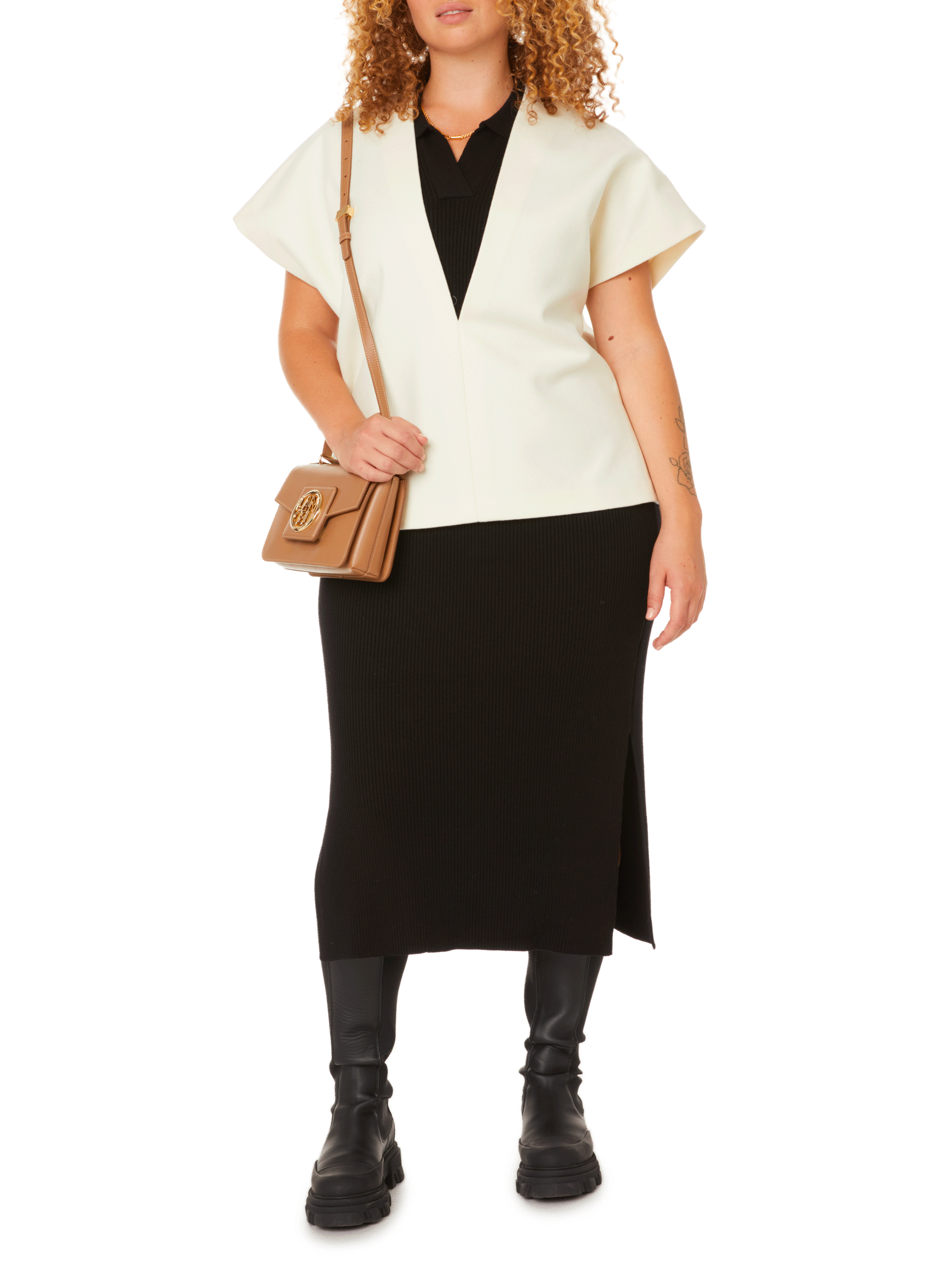 Kimono top LEBRAND Beige