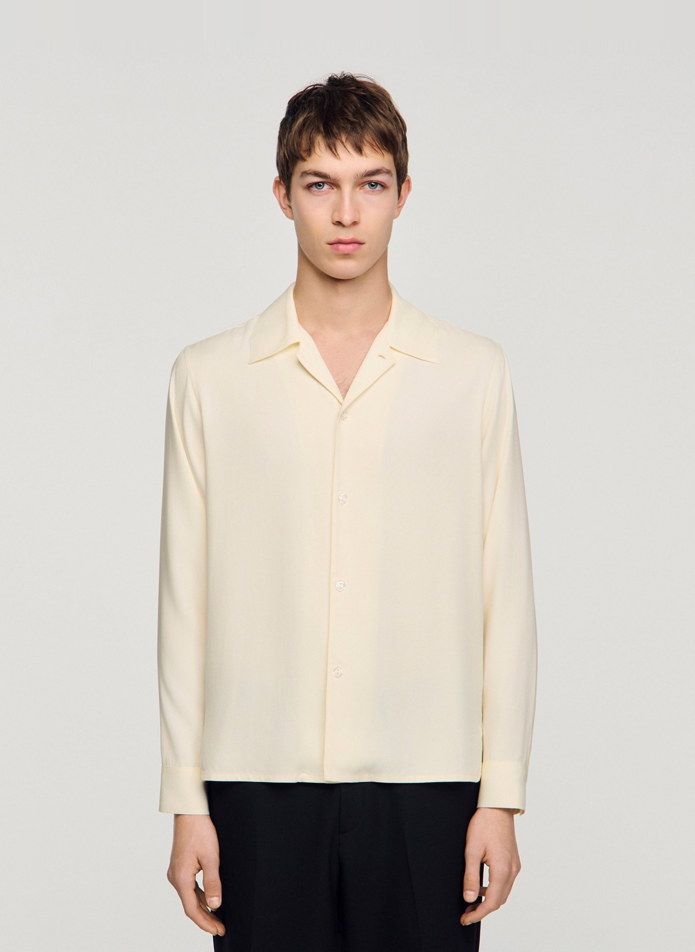 Chemise fluide regular-fit  Blanc