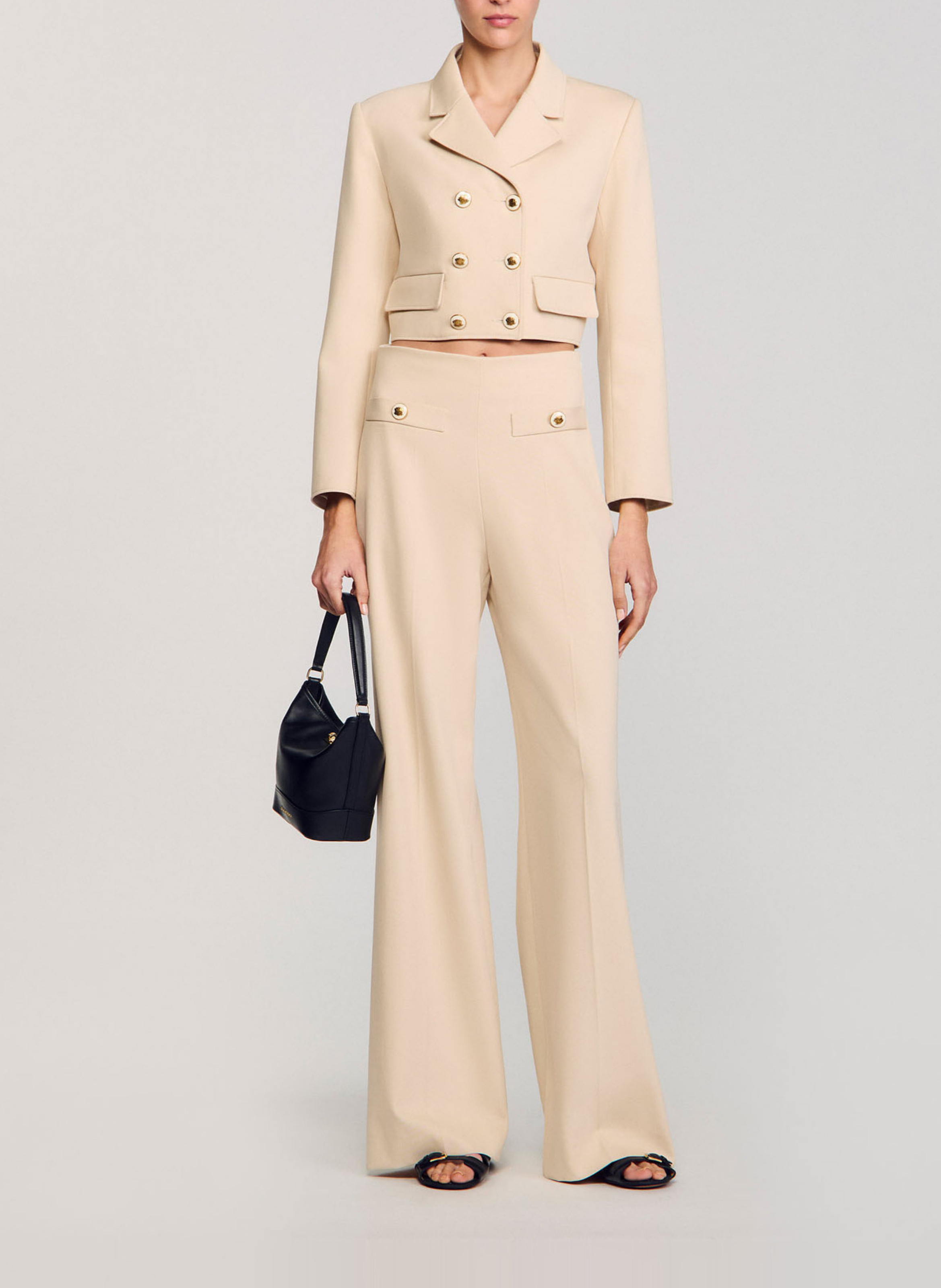 Petit sac seau bandoulière en cuir tangoso Noir