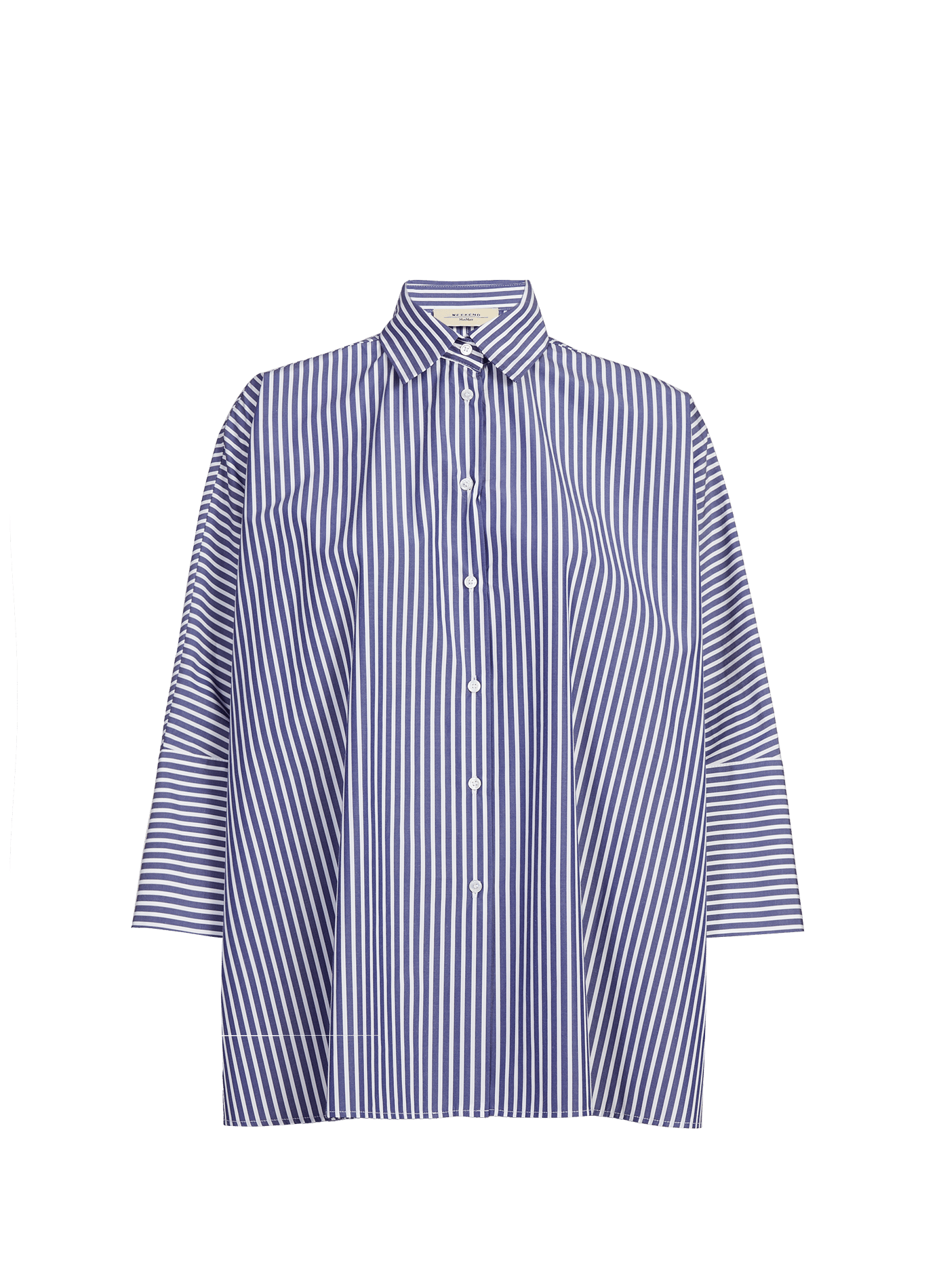 Chemise oversize à rayures en coton MAX MARA WEEK END Bleu
