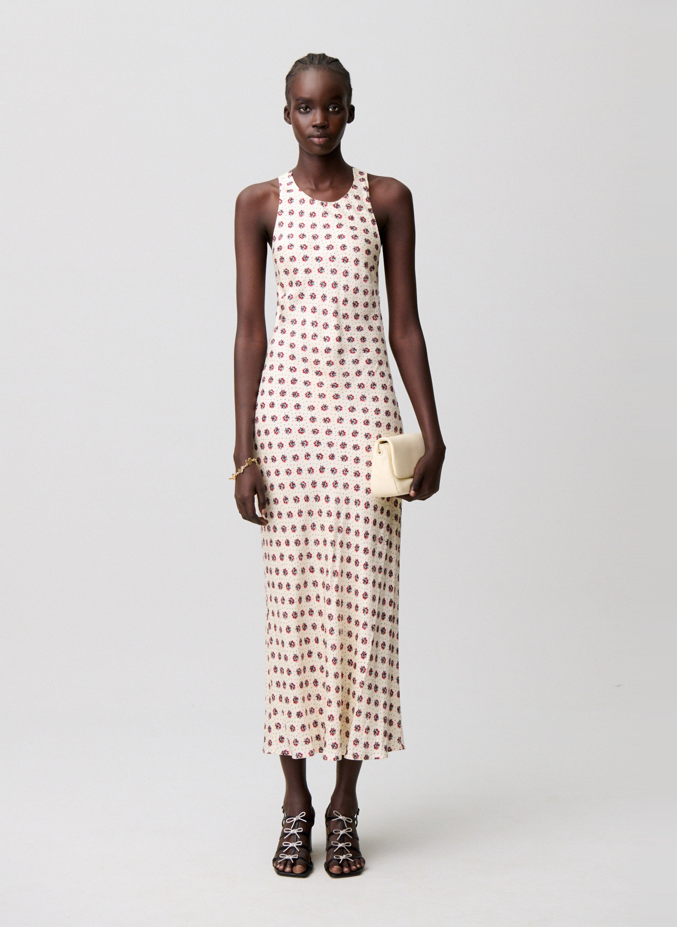 Robe longue sans manches imprimée CLAUDIE PIERLOT Multicolore