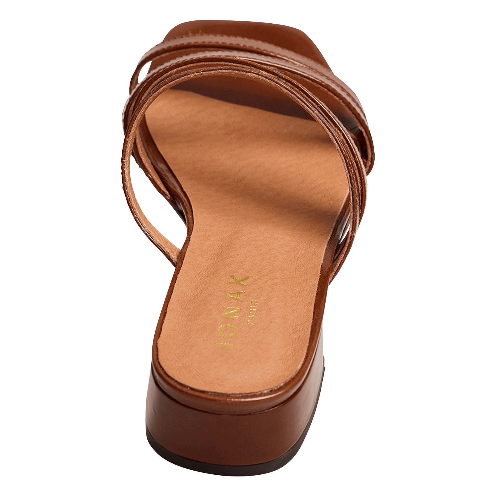 Mules en cuir alpilles JONAK Marron