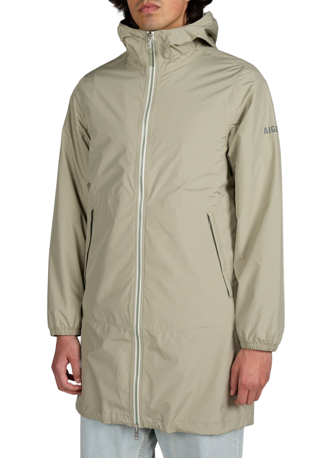 Blouson mi-long à capuche AIGLE Vert