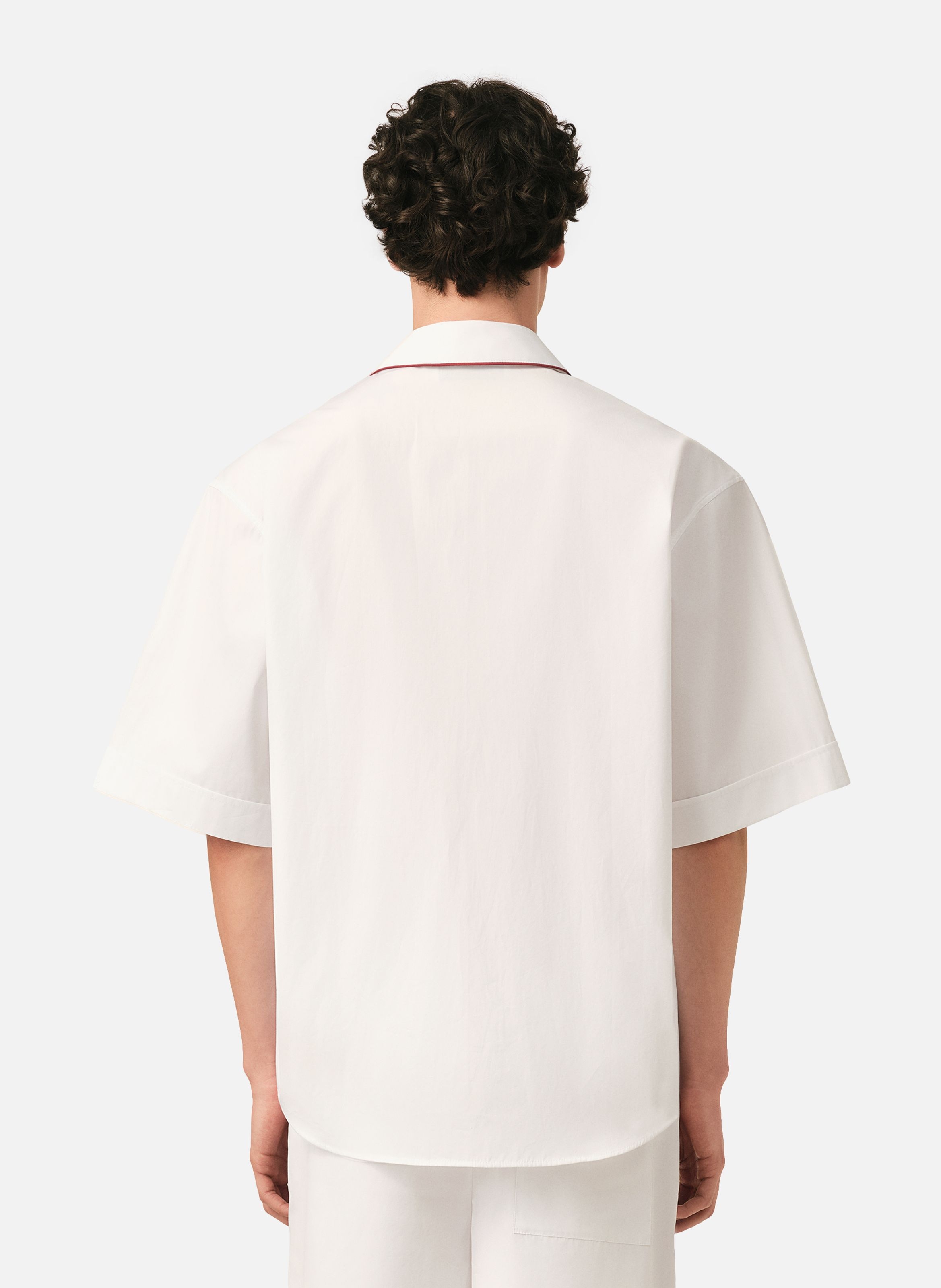 Chemise manches courtes ami de coeur flèche unisexe en coton AMI PARIS Blanc