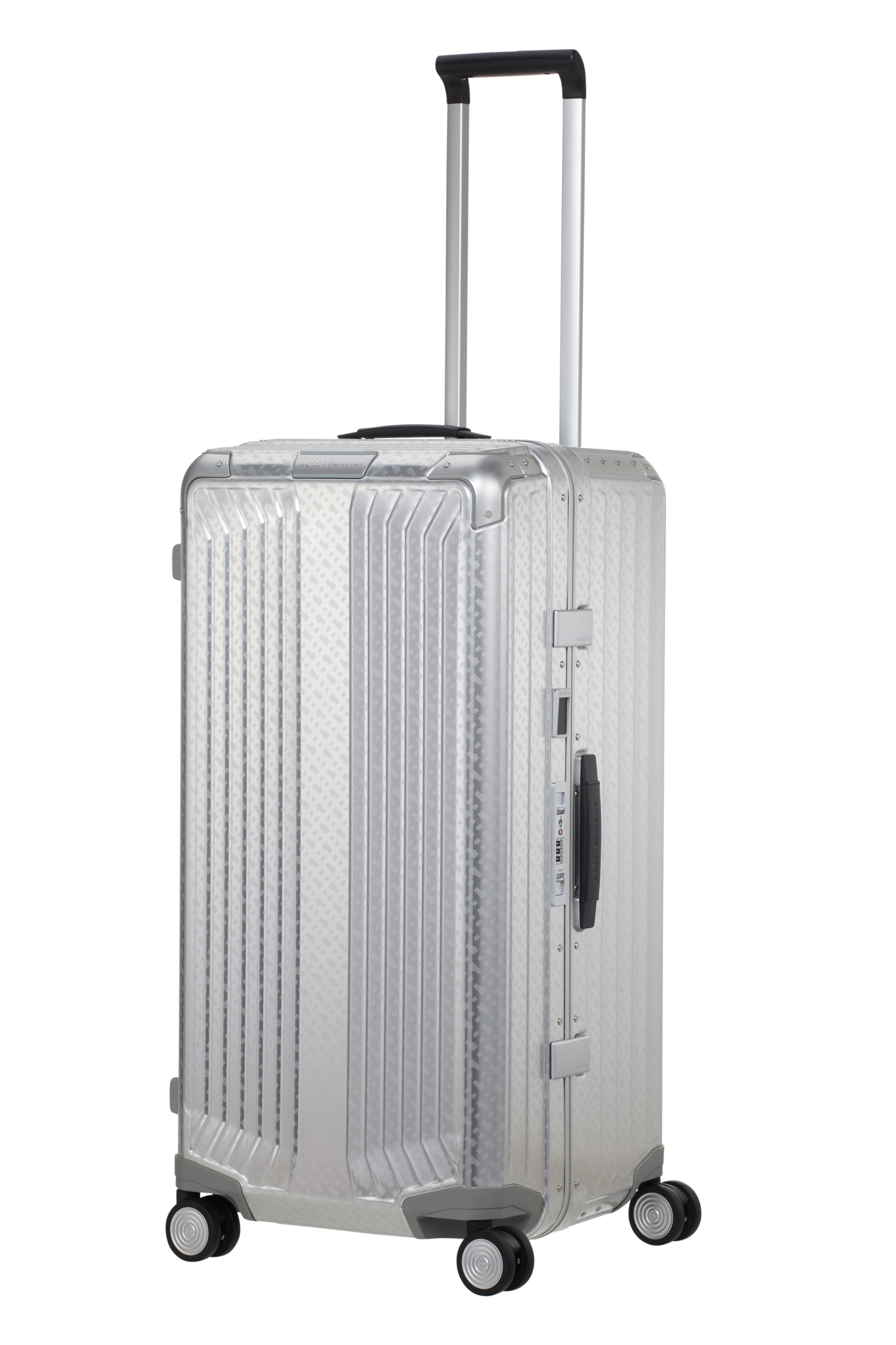 Lite-box alu / boss valise 4 roues taille l SAMSONITE Argent