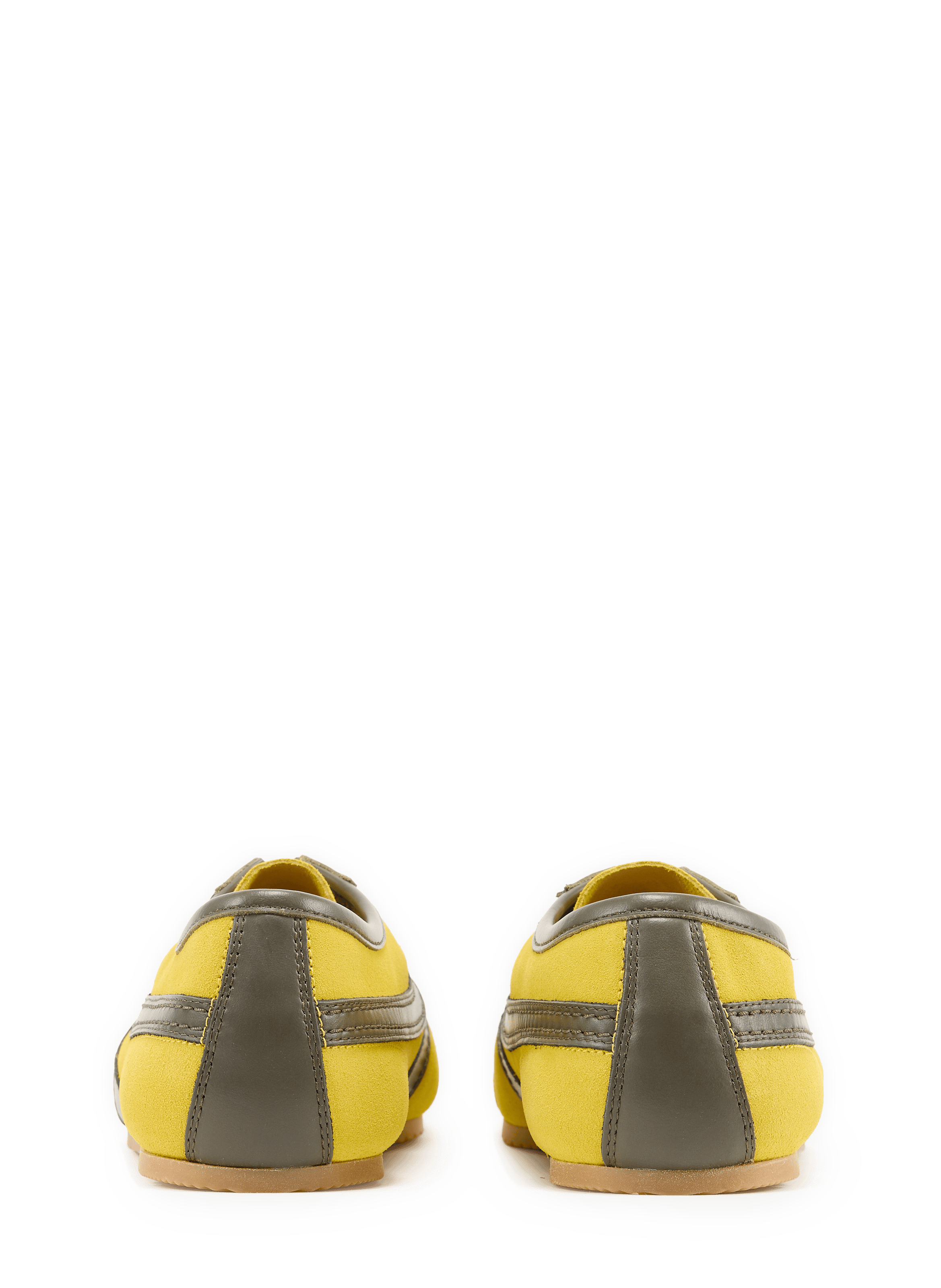 Two-material sneakers with a thin leather sole DRIES VAN NOTEN Yellow