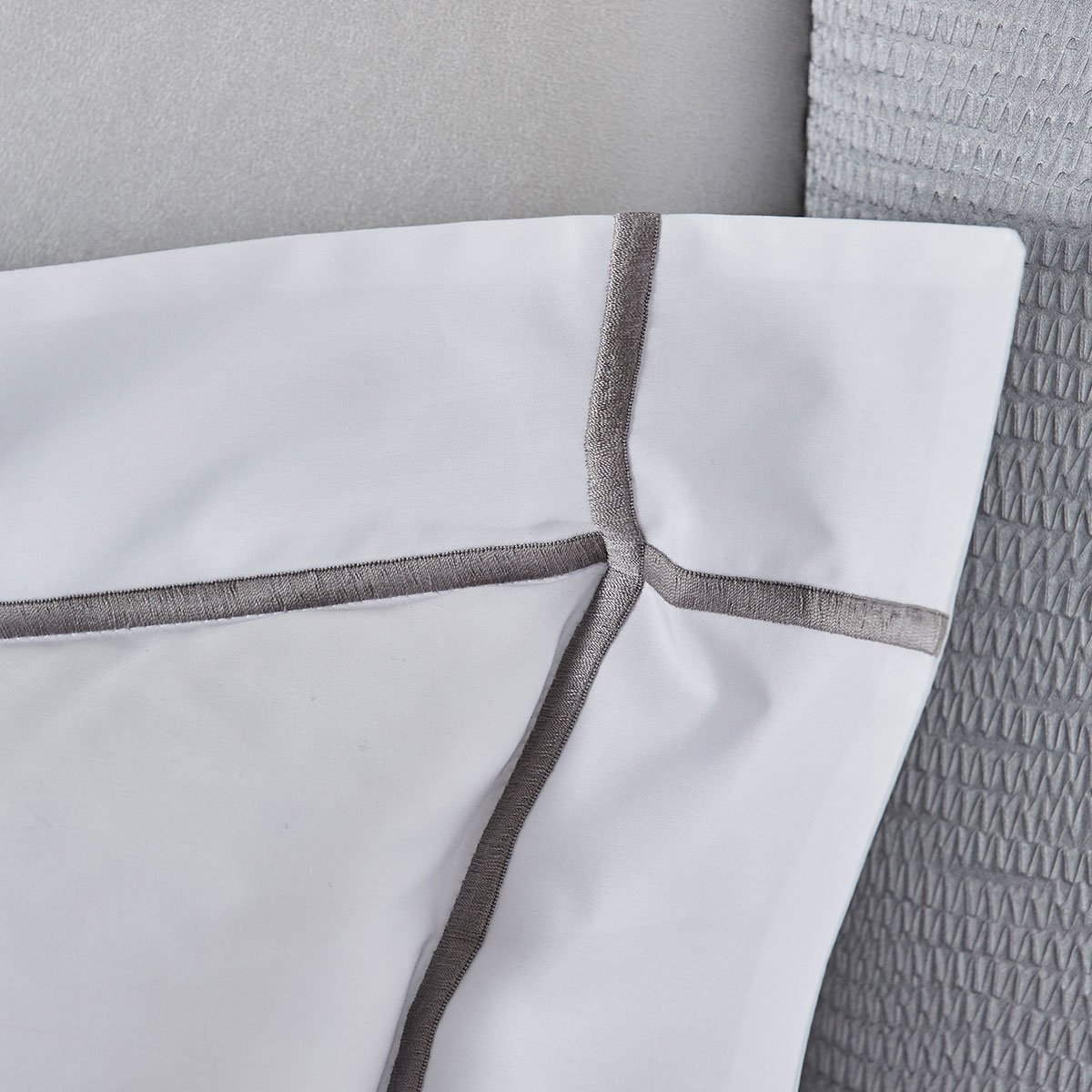 Taie d'oreiller en percale de coton, athéna YVES DELORME Gris