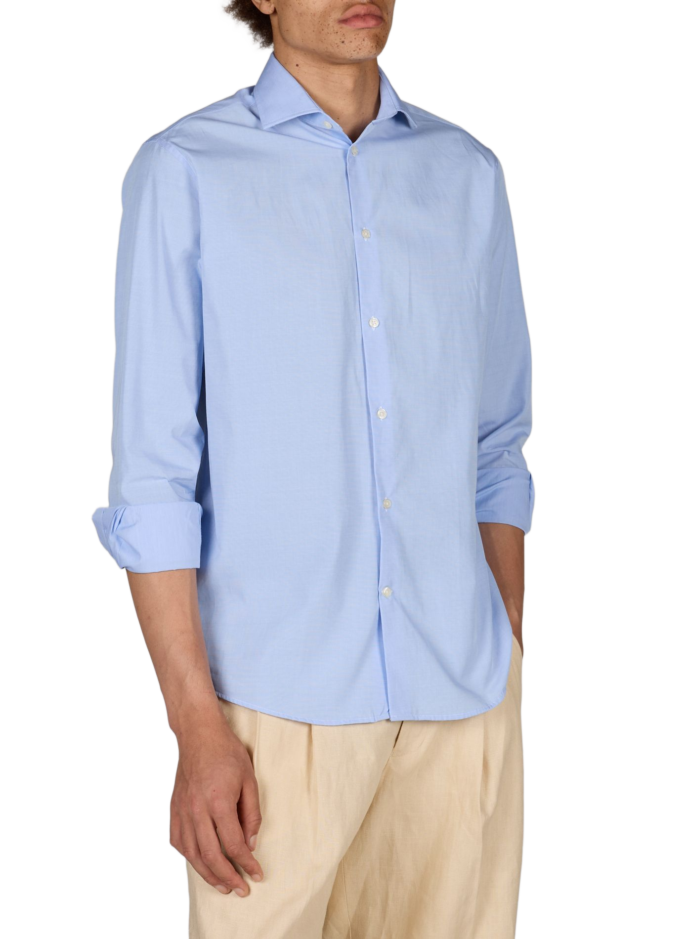 Straight shirt Loti in cotton AU PRINTEMPS PARIS Blue