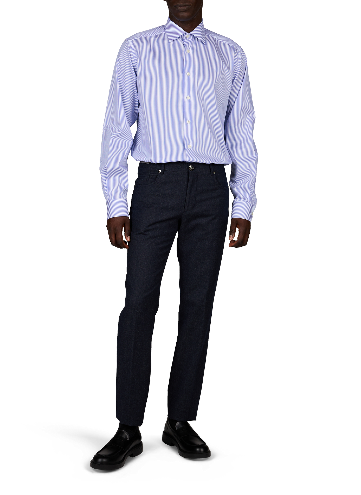 Chemise à rayures ETON Bleu