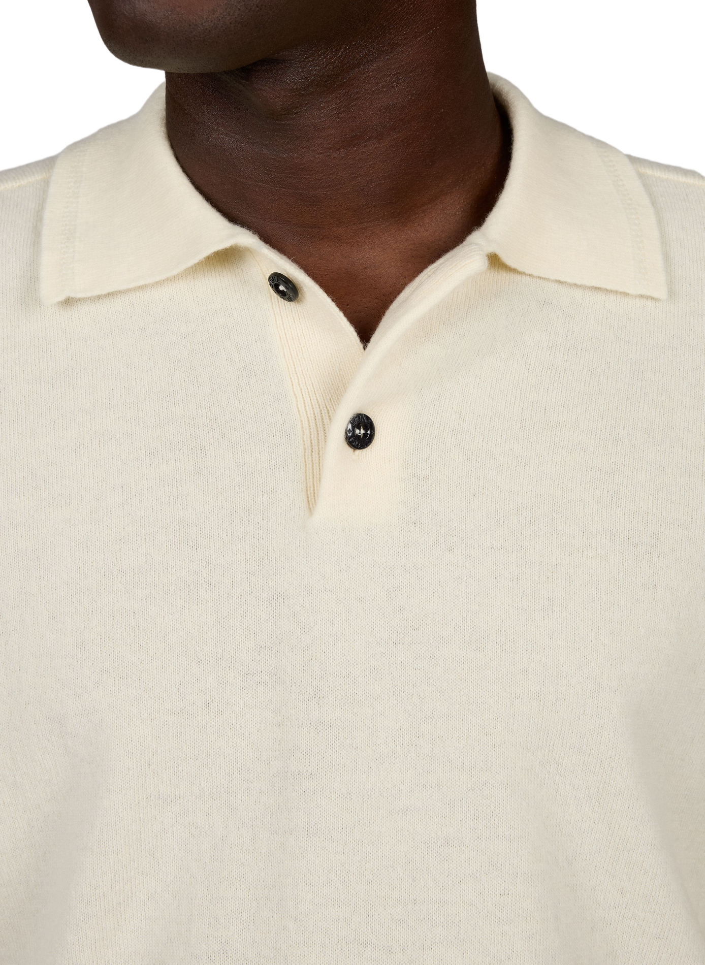 Polo droit en laine vierge STONE ISLAND Beige