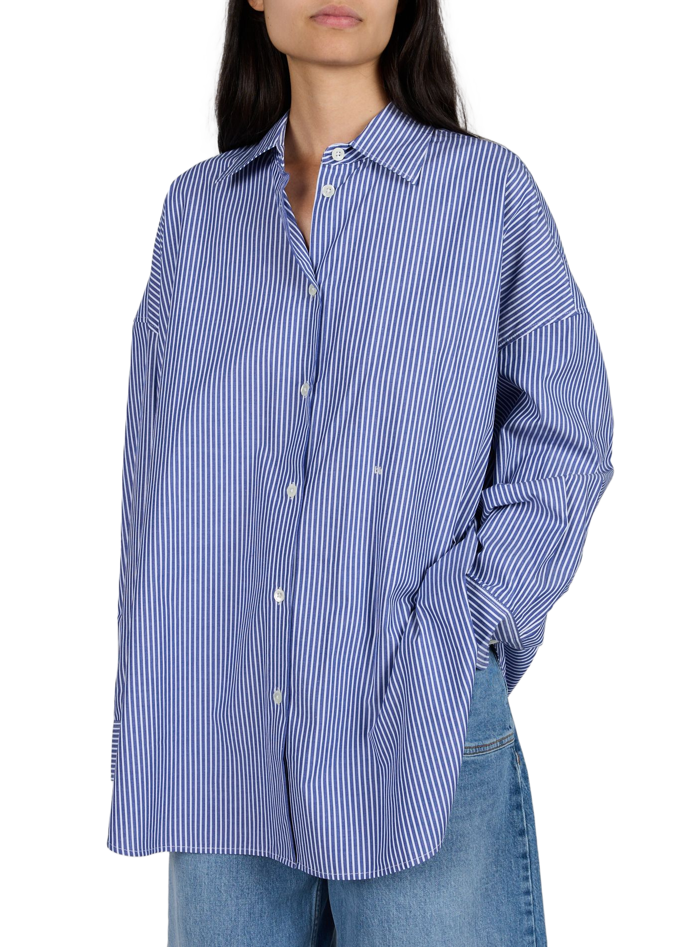 Lockere Bluse JEMMA S1149 aus Baumwolle BELLEROSE Mehrfarbig