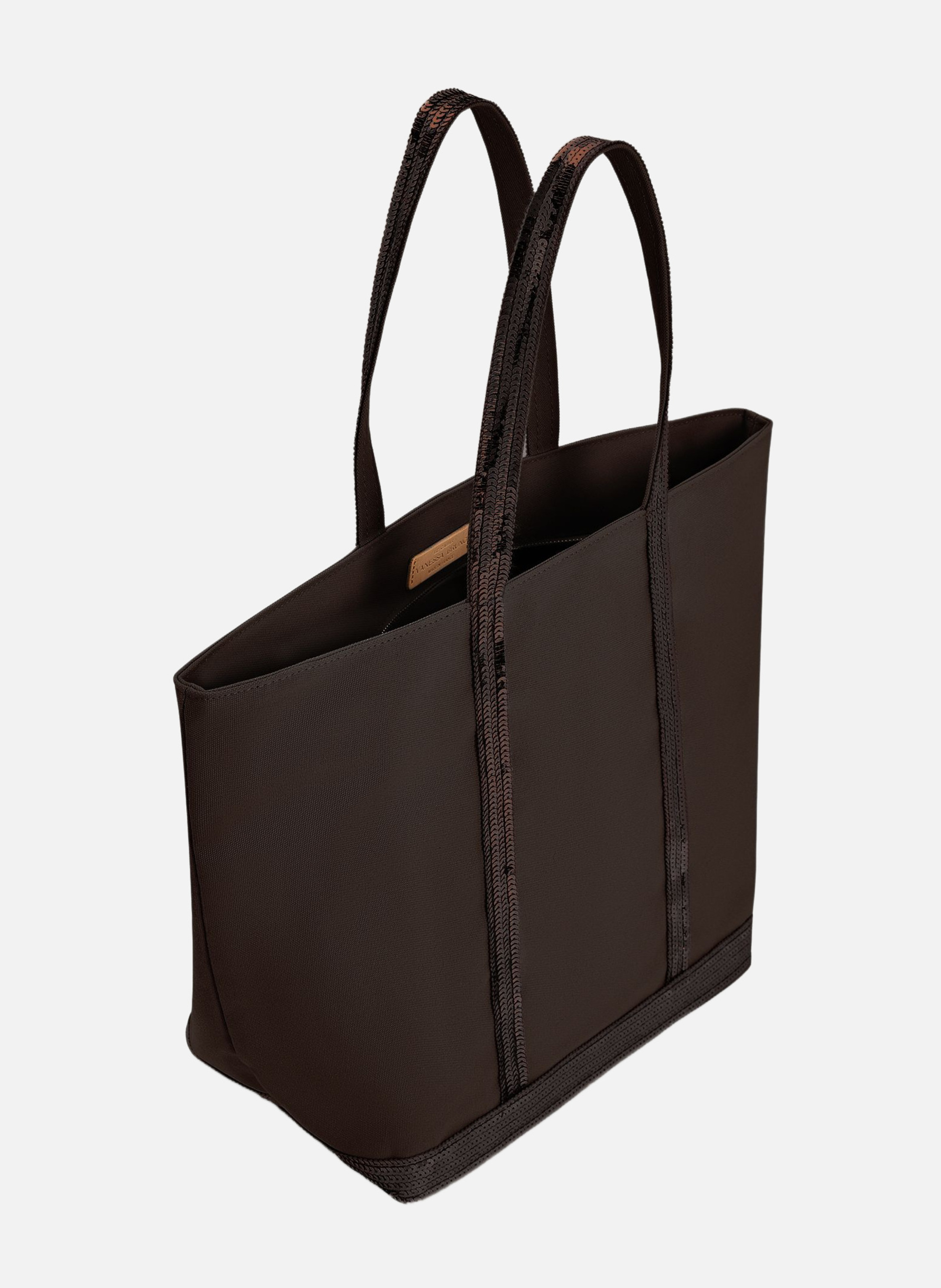 Cabas l en toile VANESSA BRUNO Marron