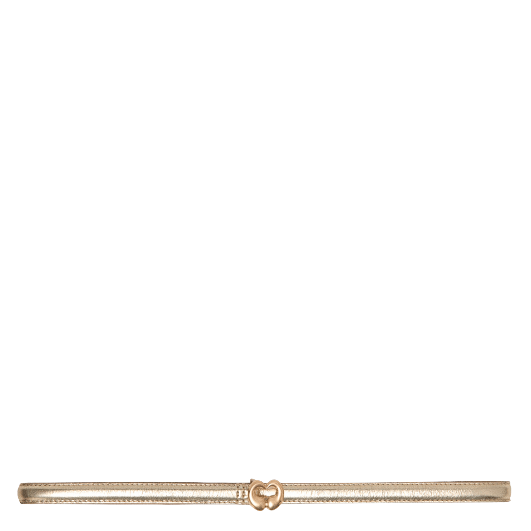 Ceinture à boucle métallisée MAJE Doré