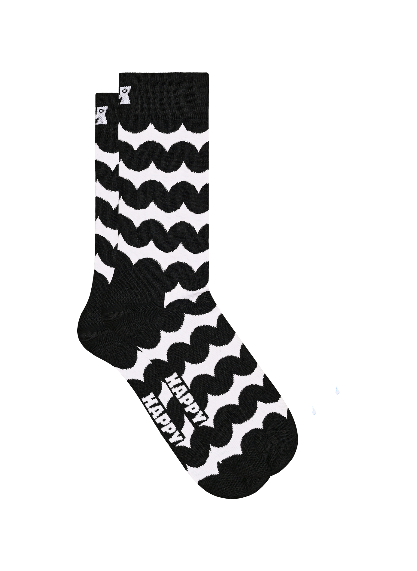 Chaussettes à motif en coton mélangé HAPPY SOCKS Noir