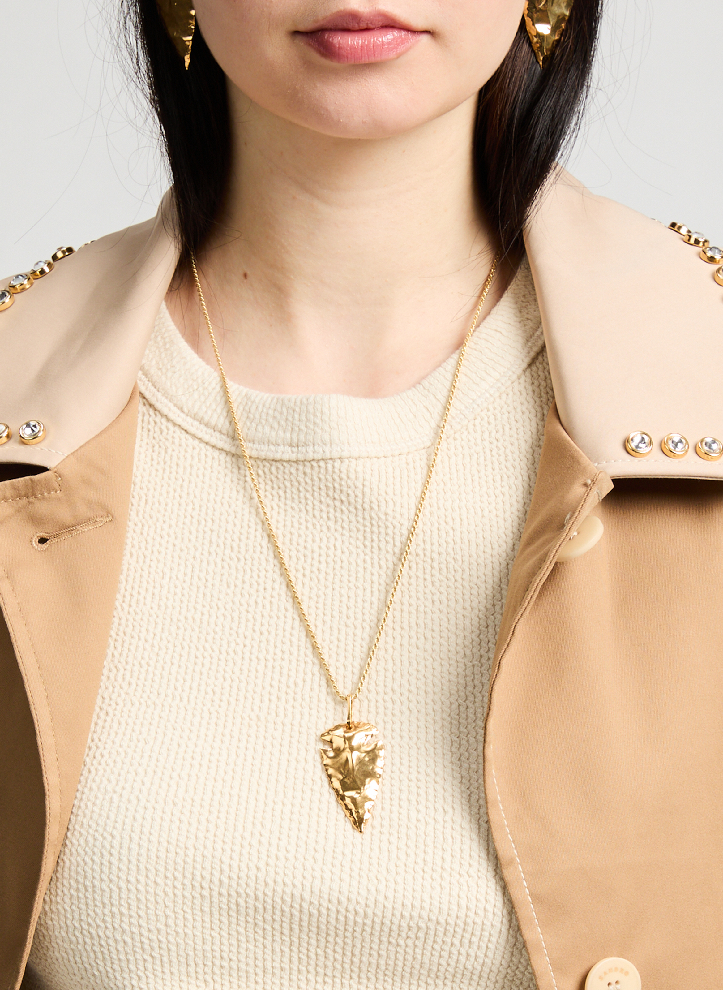 Sepia Large Cord Necklace HERMINA ATHENS Golden