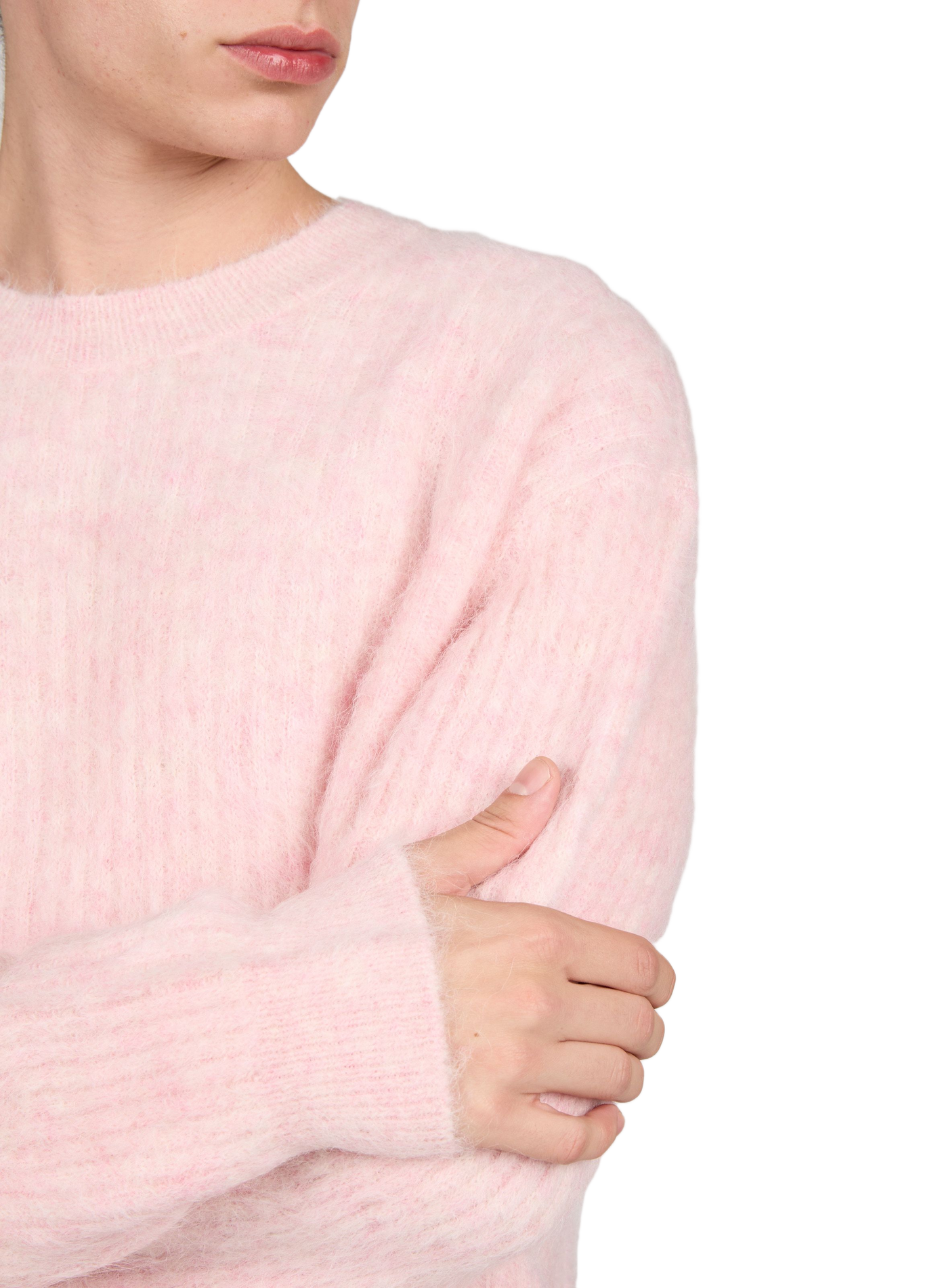 Oversized wool-blend jumper MAISON KITSUNÉ Pink