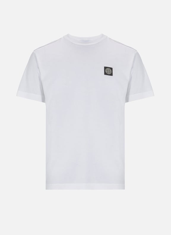 T-shirt en coton Blanc by STONE ISLAND STONE ISLAND T-shirt en coton Blanc