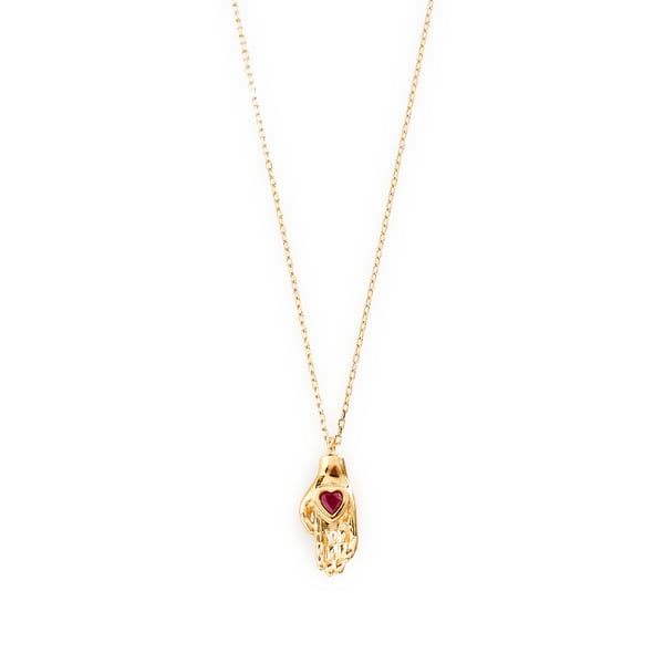 Collier Coeur sur la main