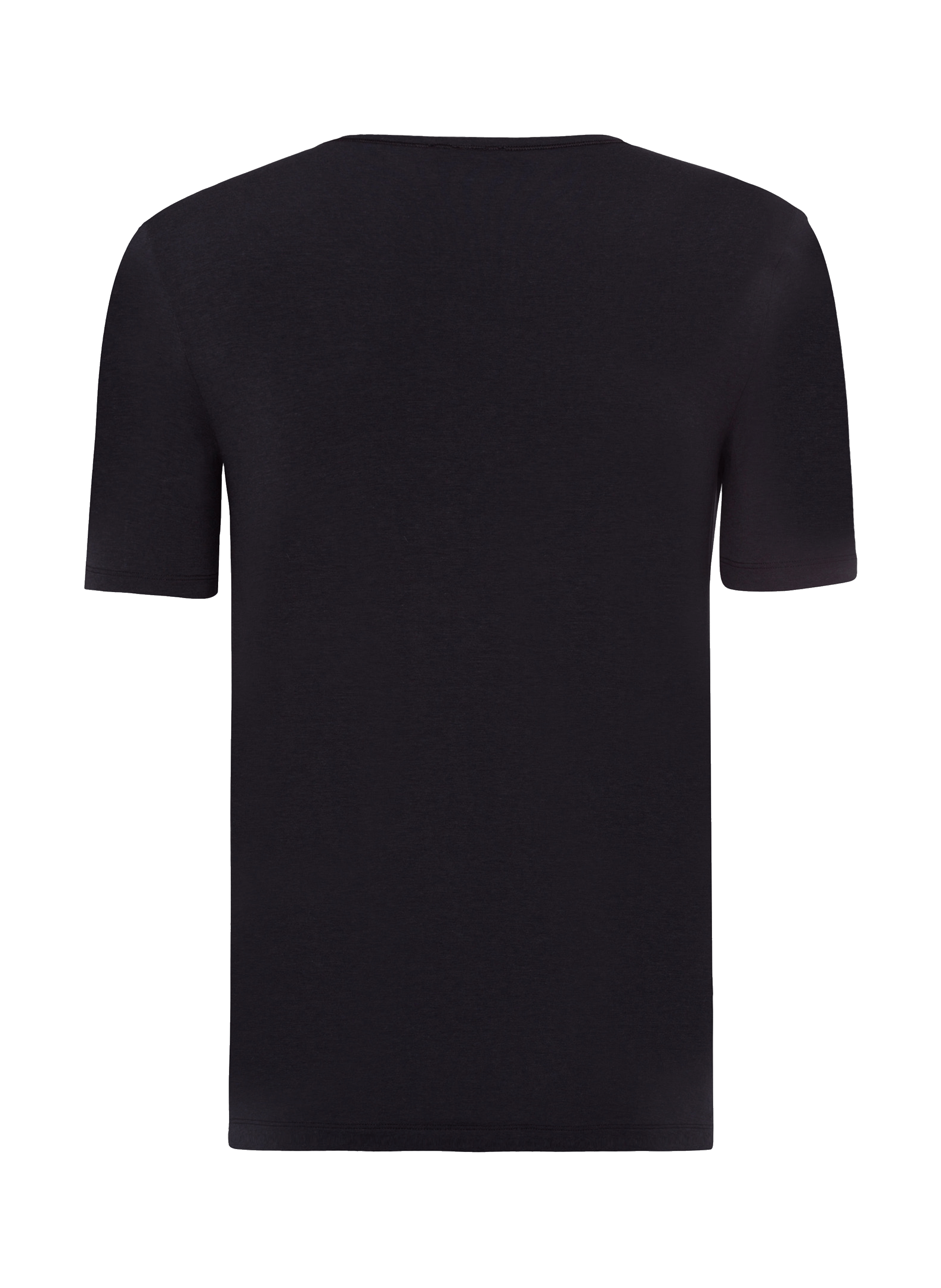 Cotton-blend V-neck T-shirt HANRO Black
