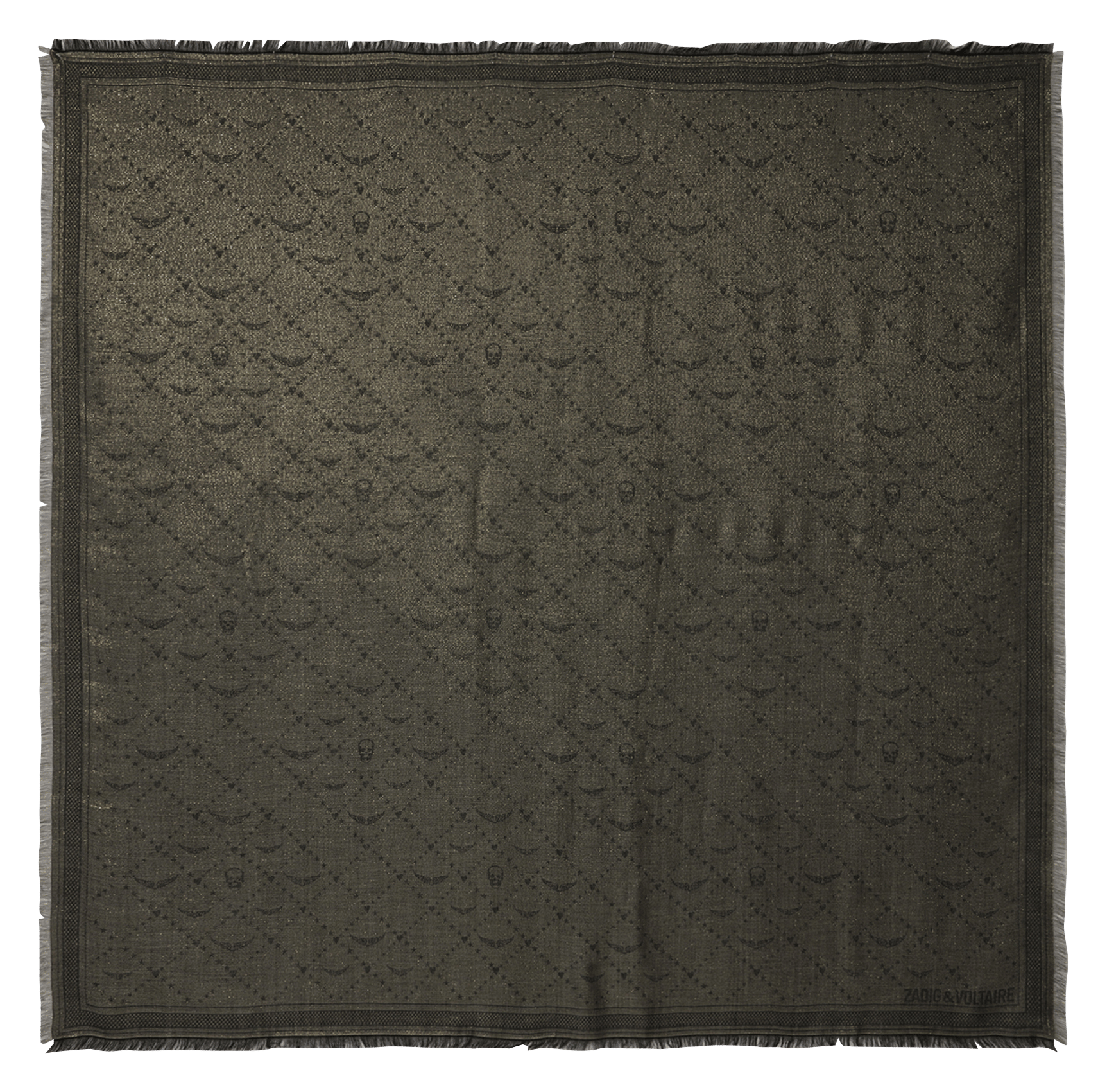 Foulard à motifs glenn ZADIG&VOLTAIRE Gris