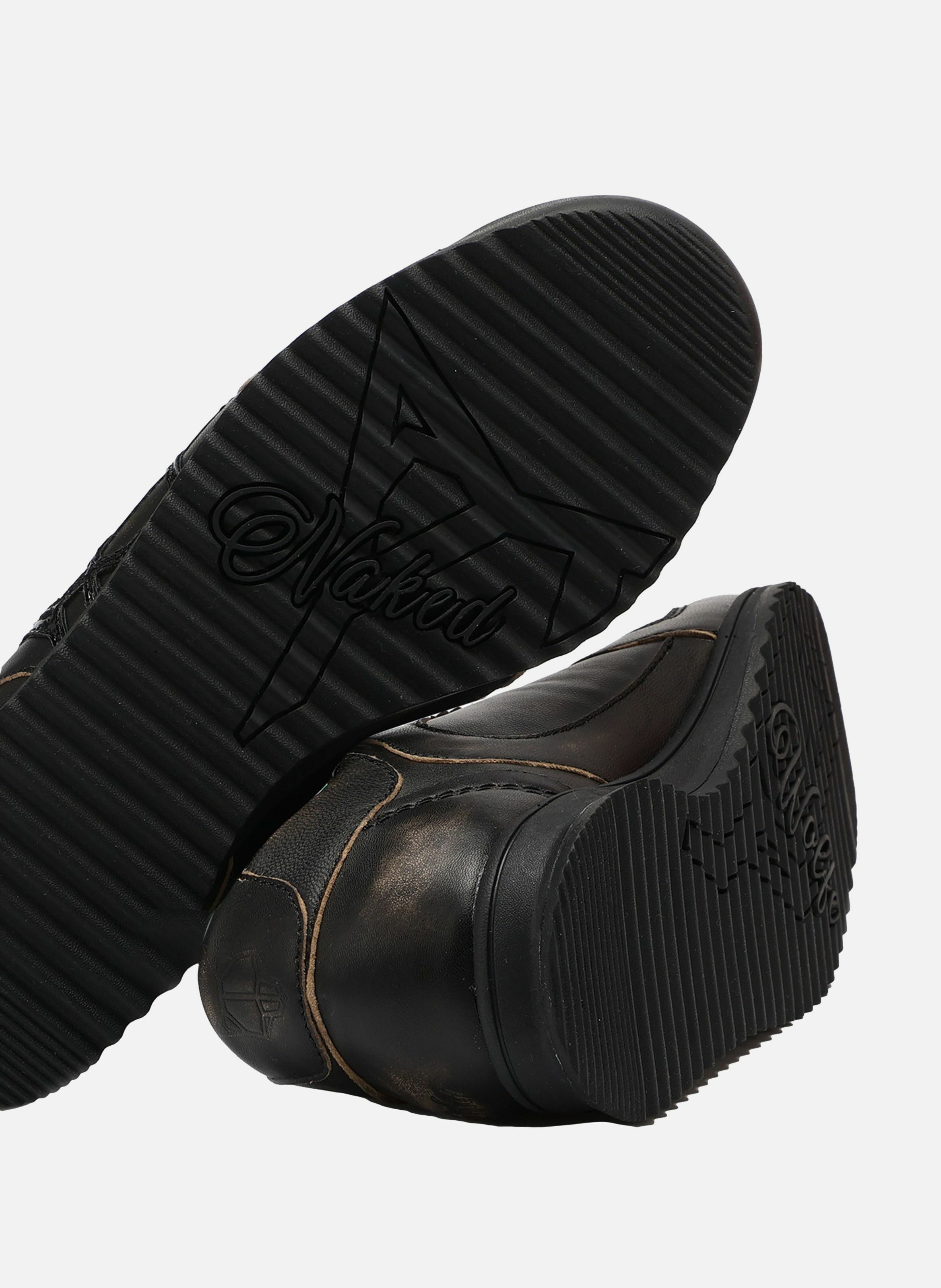 Baskets exposuree NAKED WOLFE Noir